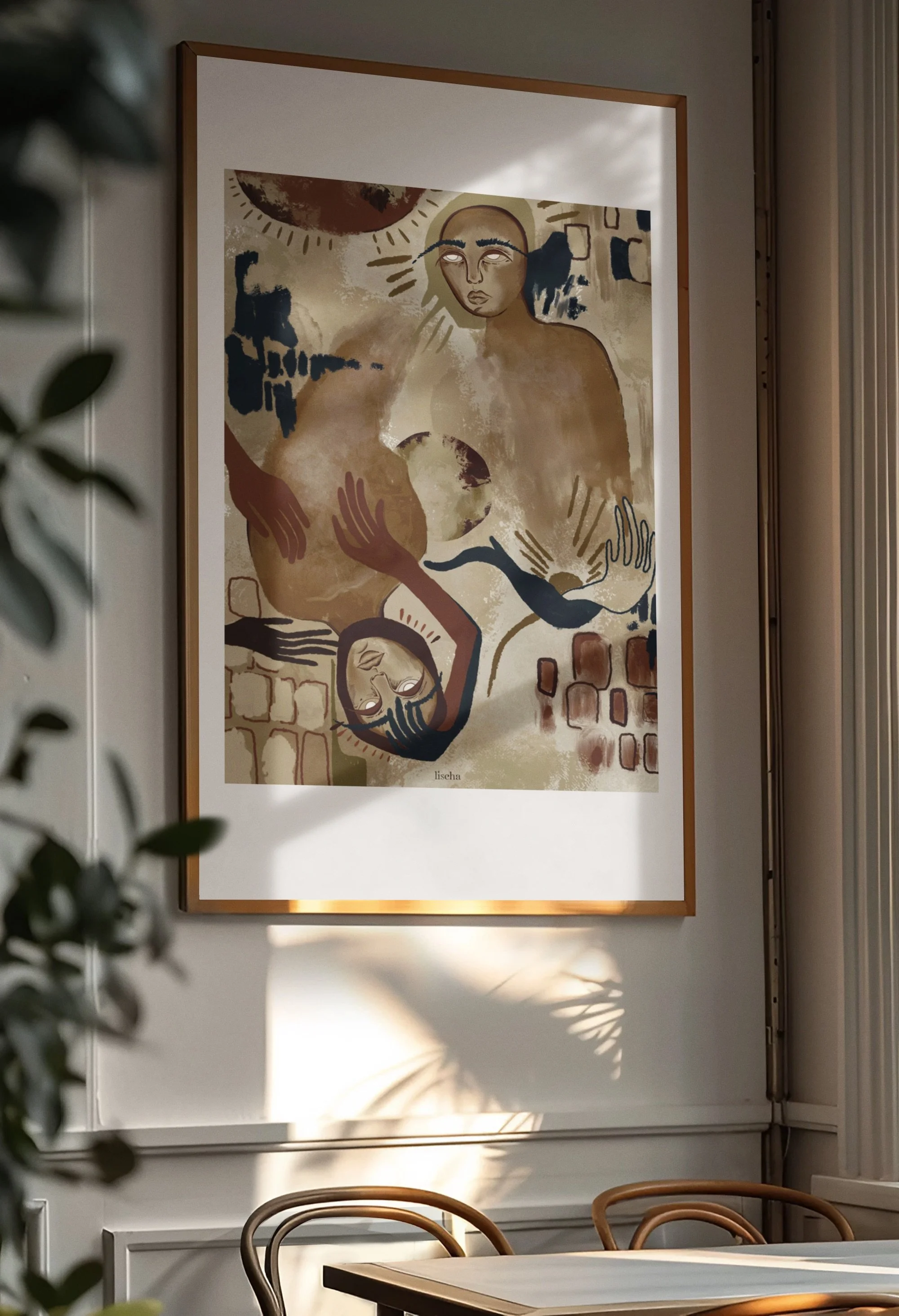 Poster BIN MIT DIR AUF UND UNTERGEGANGEN