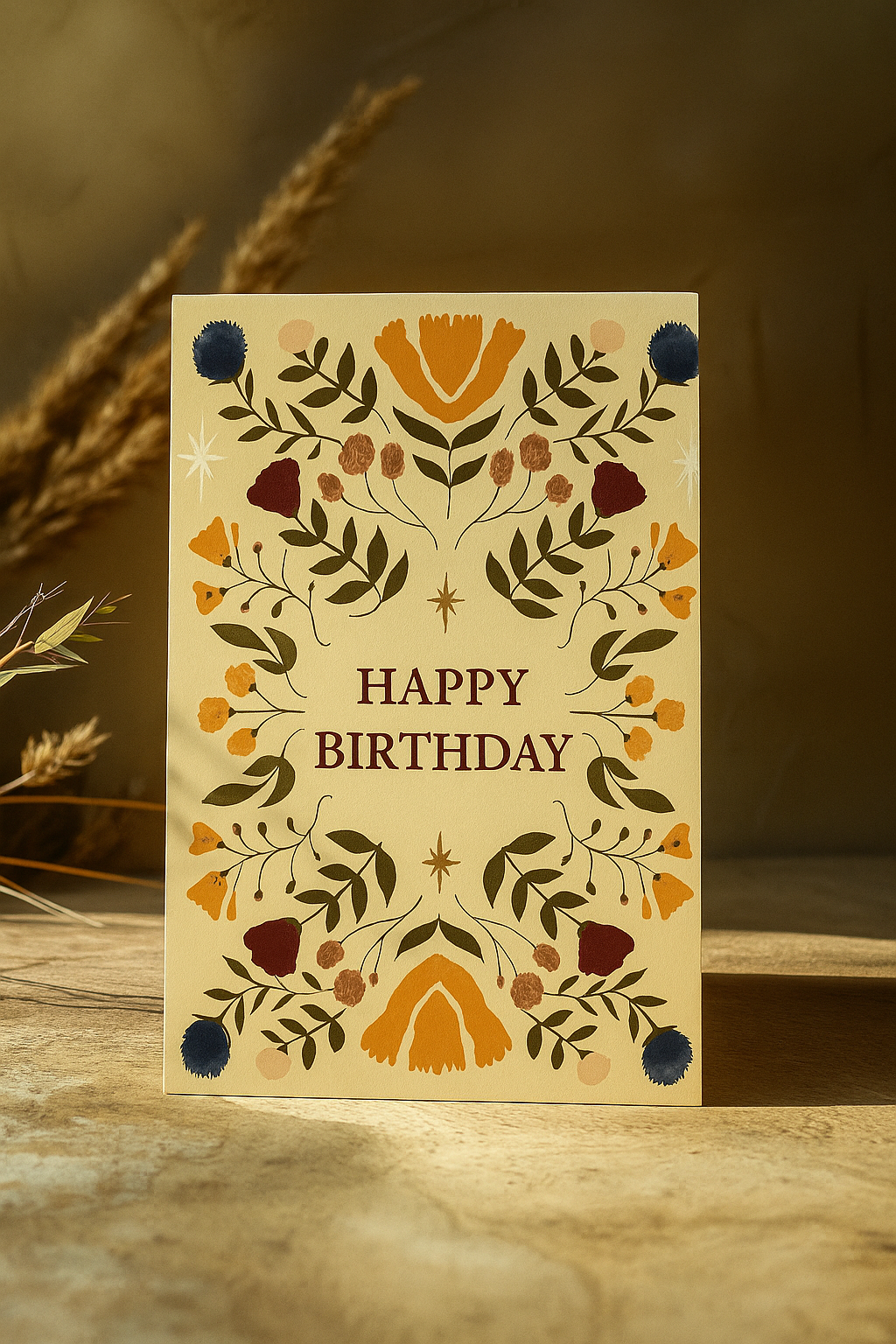 Karte HAPPY BIRTHDAY