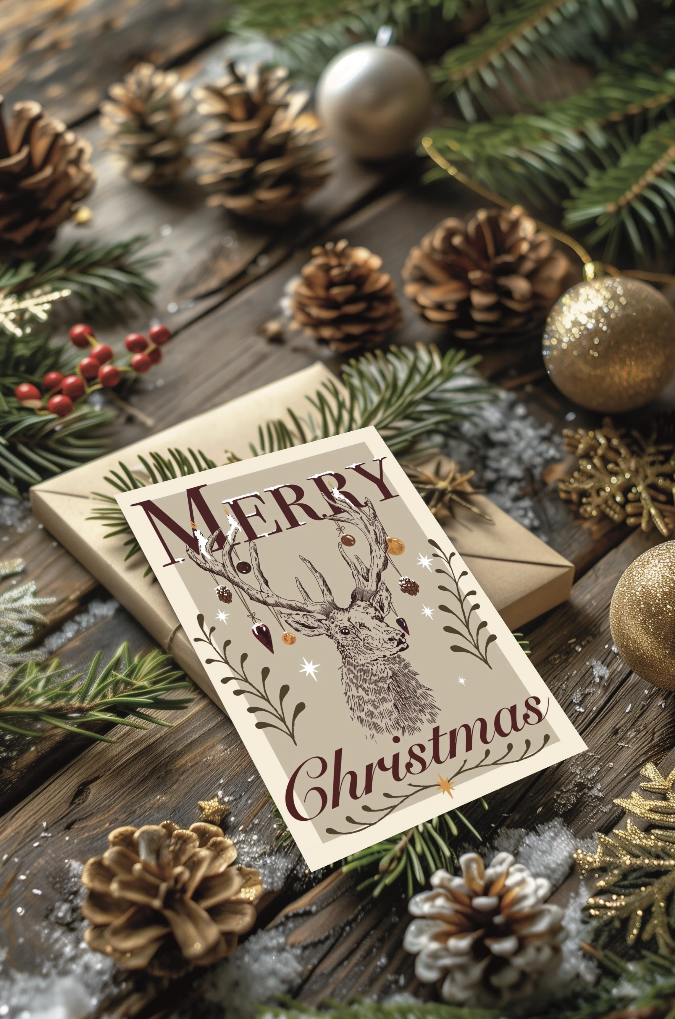 Karte MERRY CHRISTMAS