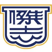 Logo with stylized Chinese characters and a shield shape with gold and blue border.