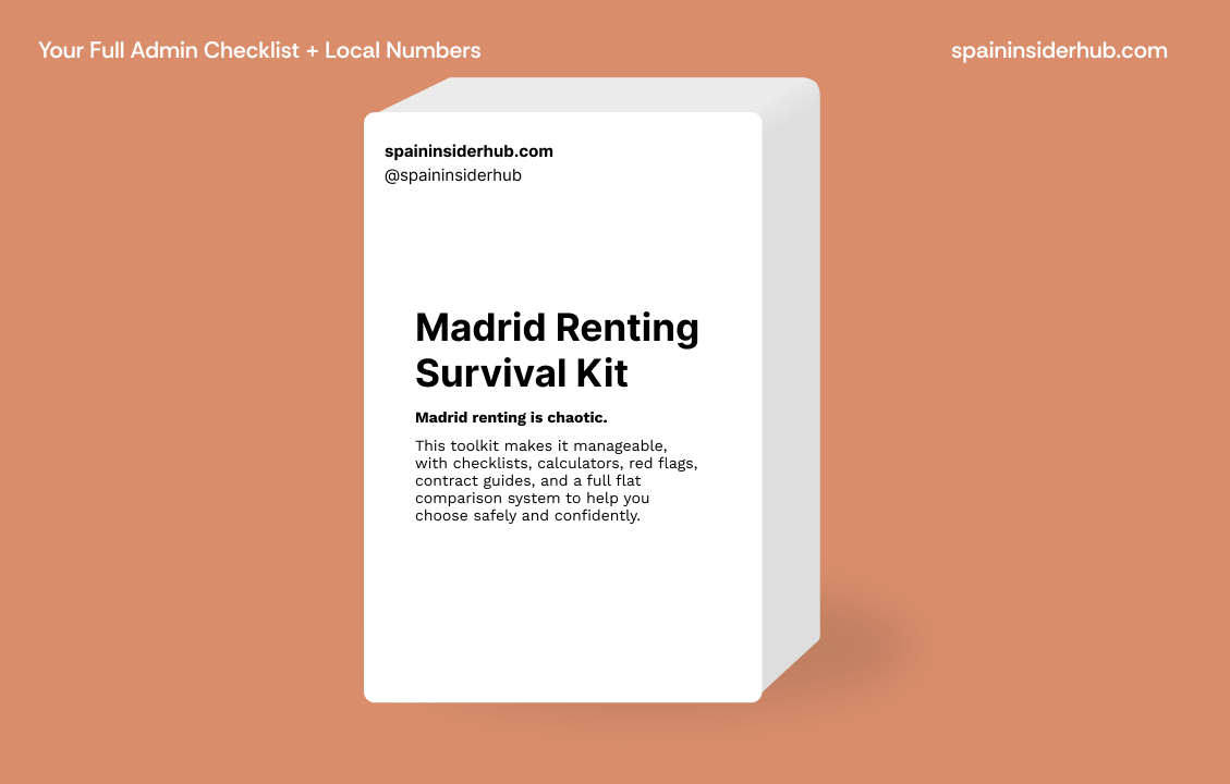 Madrid Renting Survival Kit