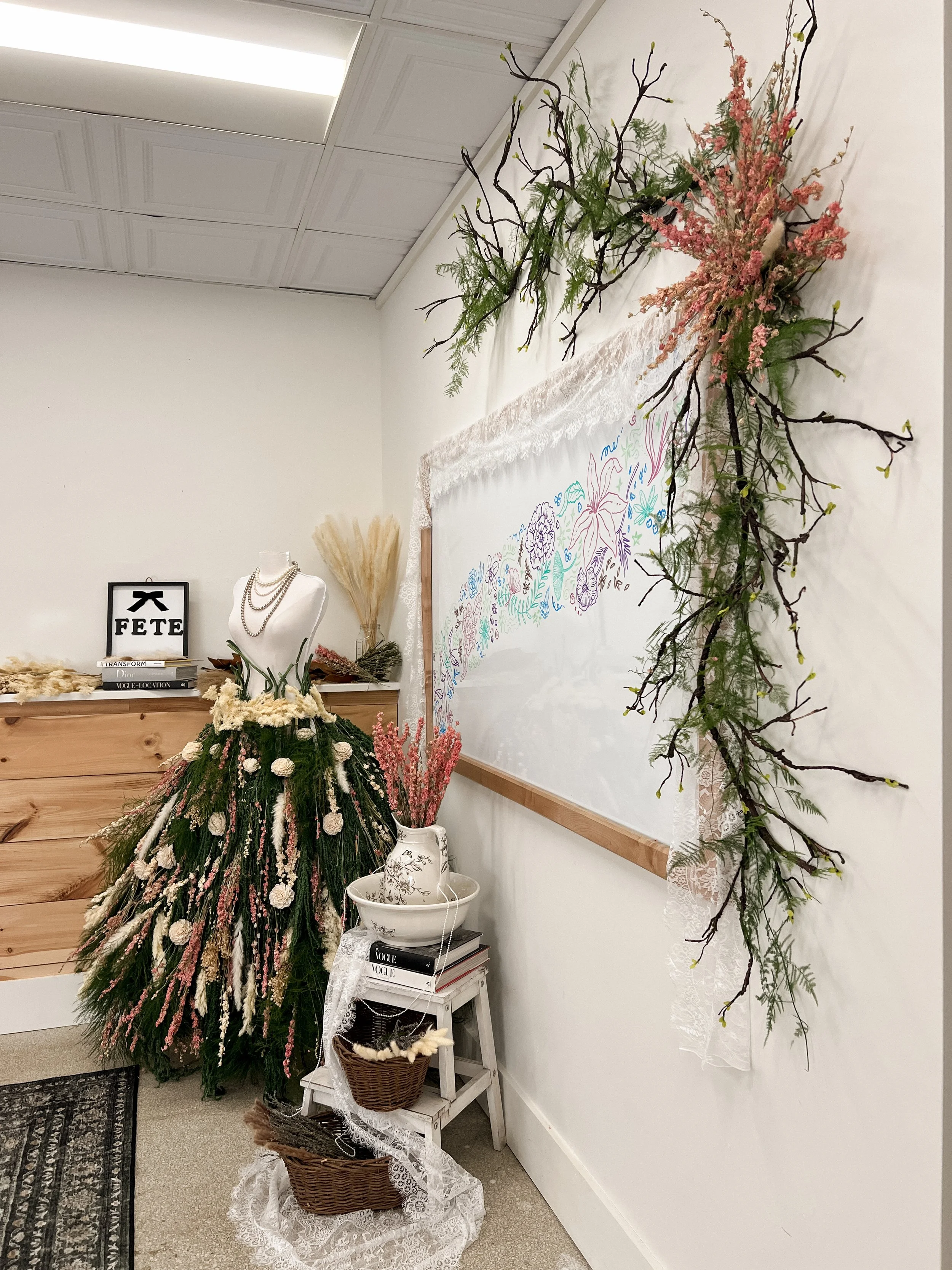 Installation for Botanically Curious in Portland, ME