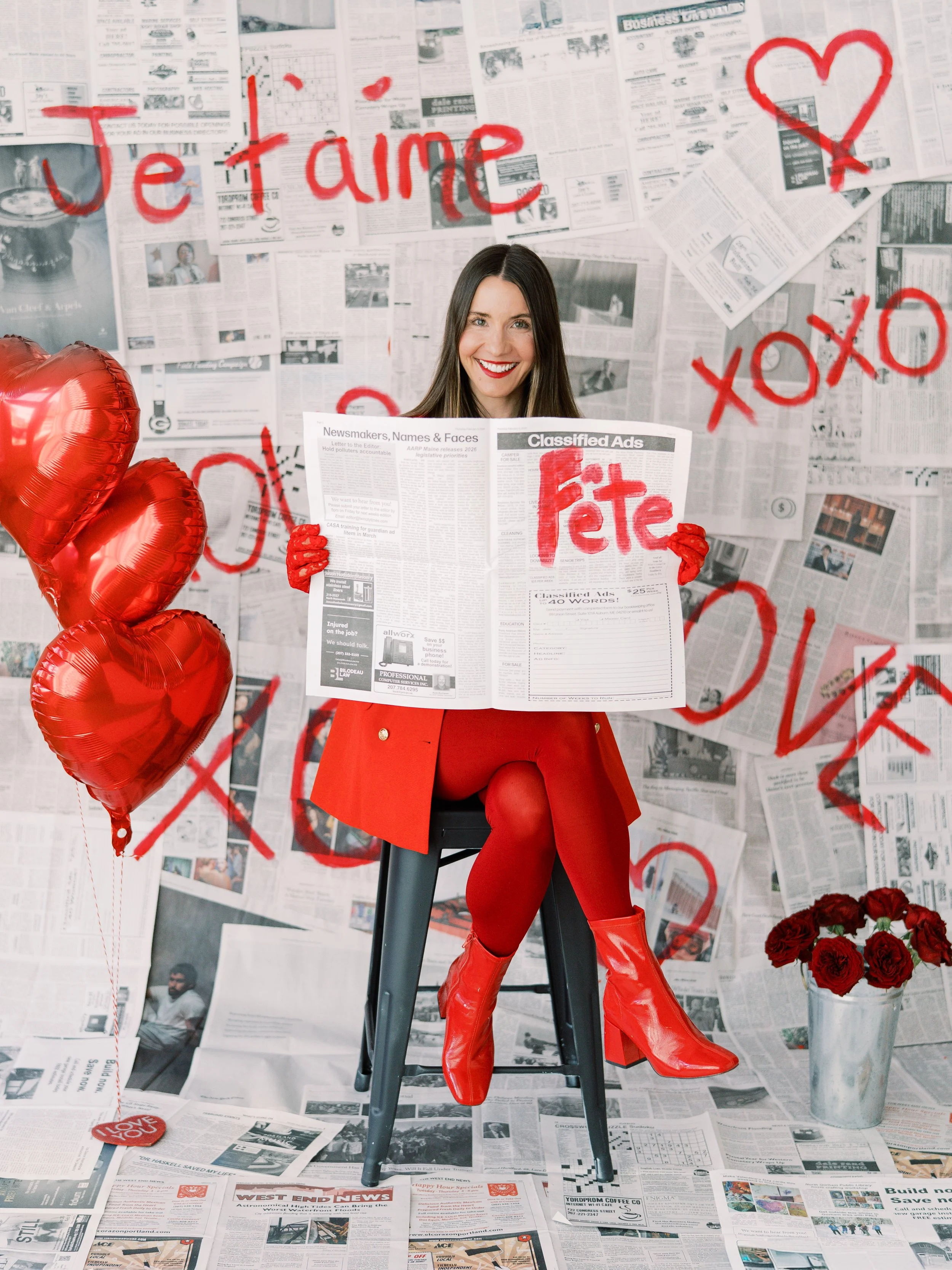 Fete Maine photoshoot florals