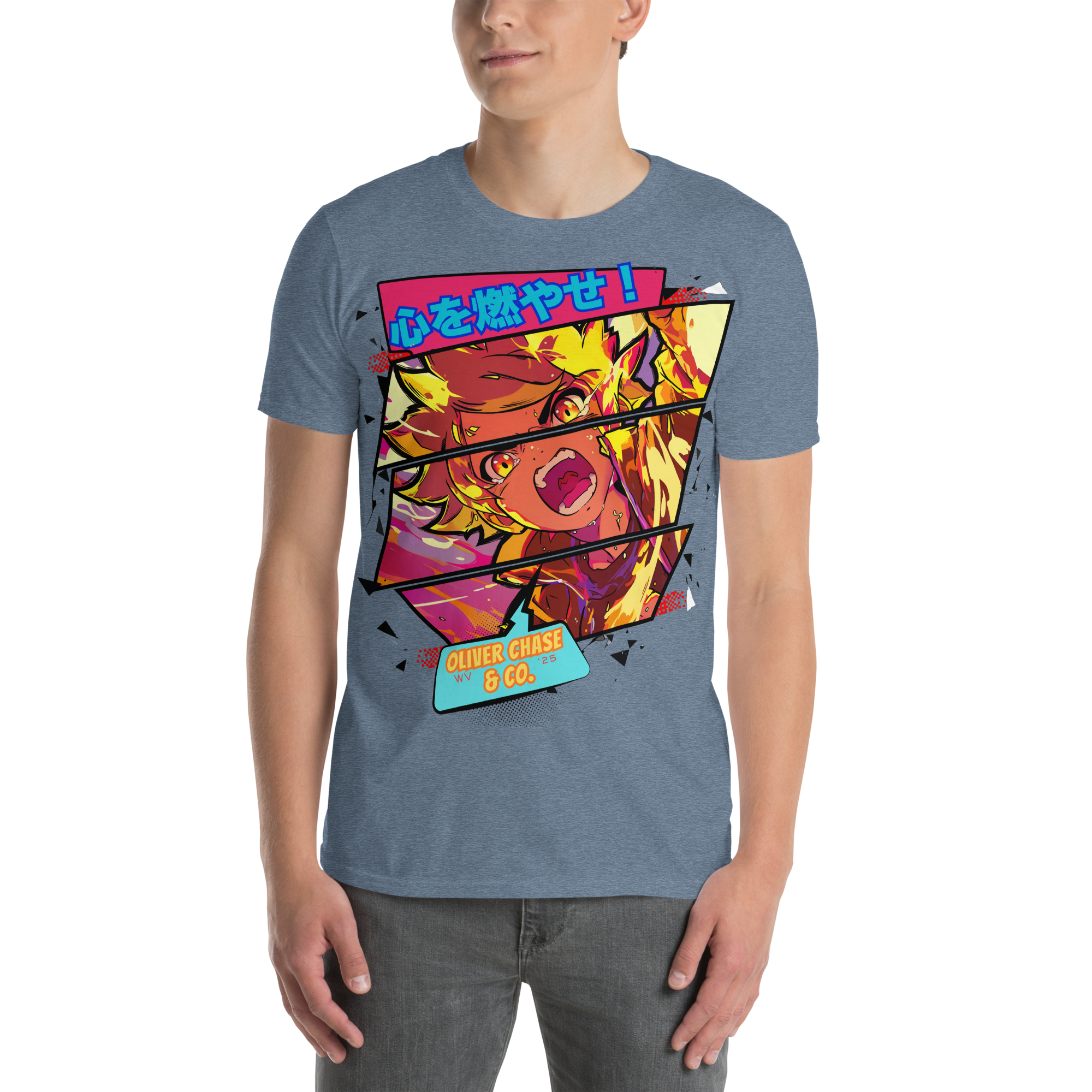 Anime tee "Set your heart a Blaze!"