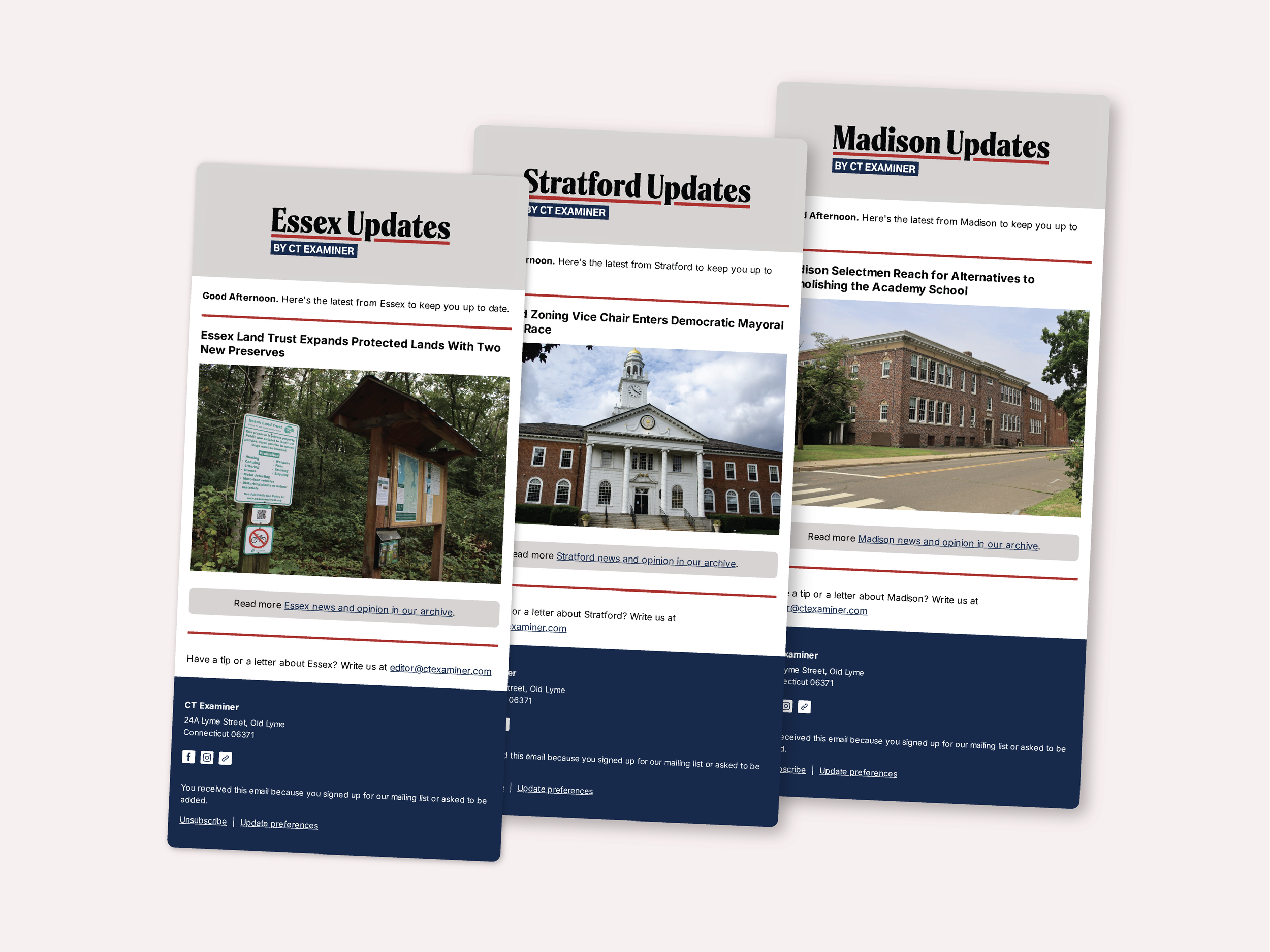 Delivering Connecticut news town by town