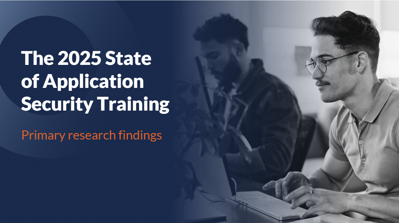 The 2025 State of Application Security Training