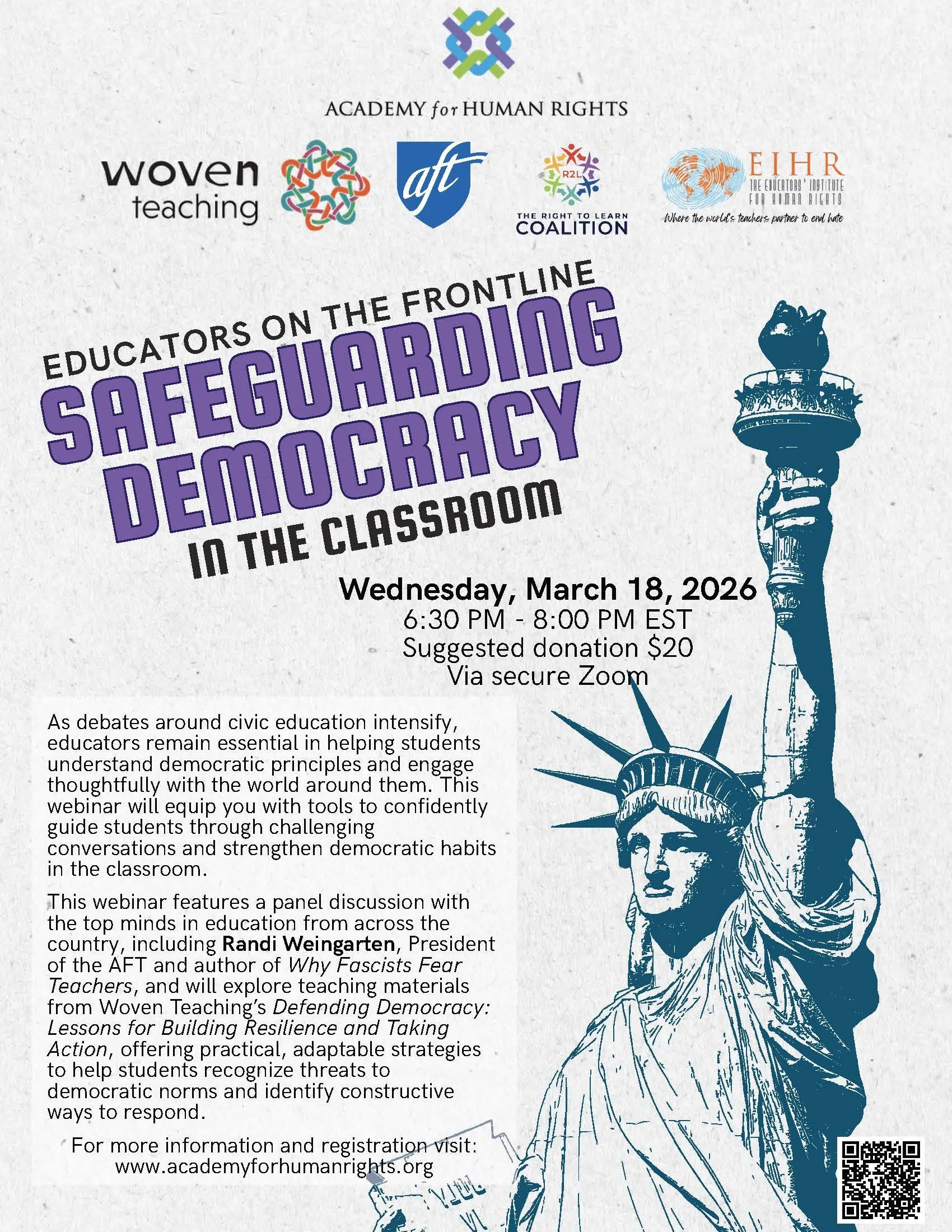 Educators on the Frontline: Safeguarding Democracy in the Classroom Webinar