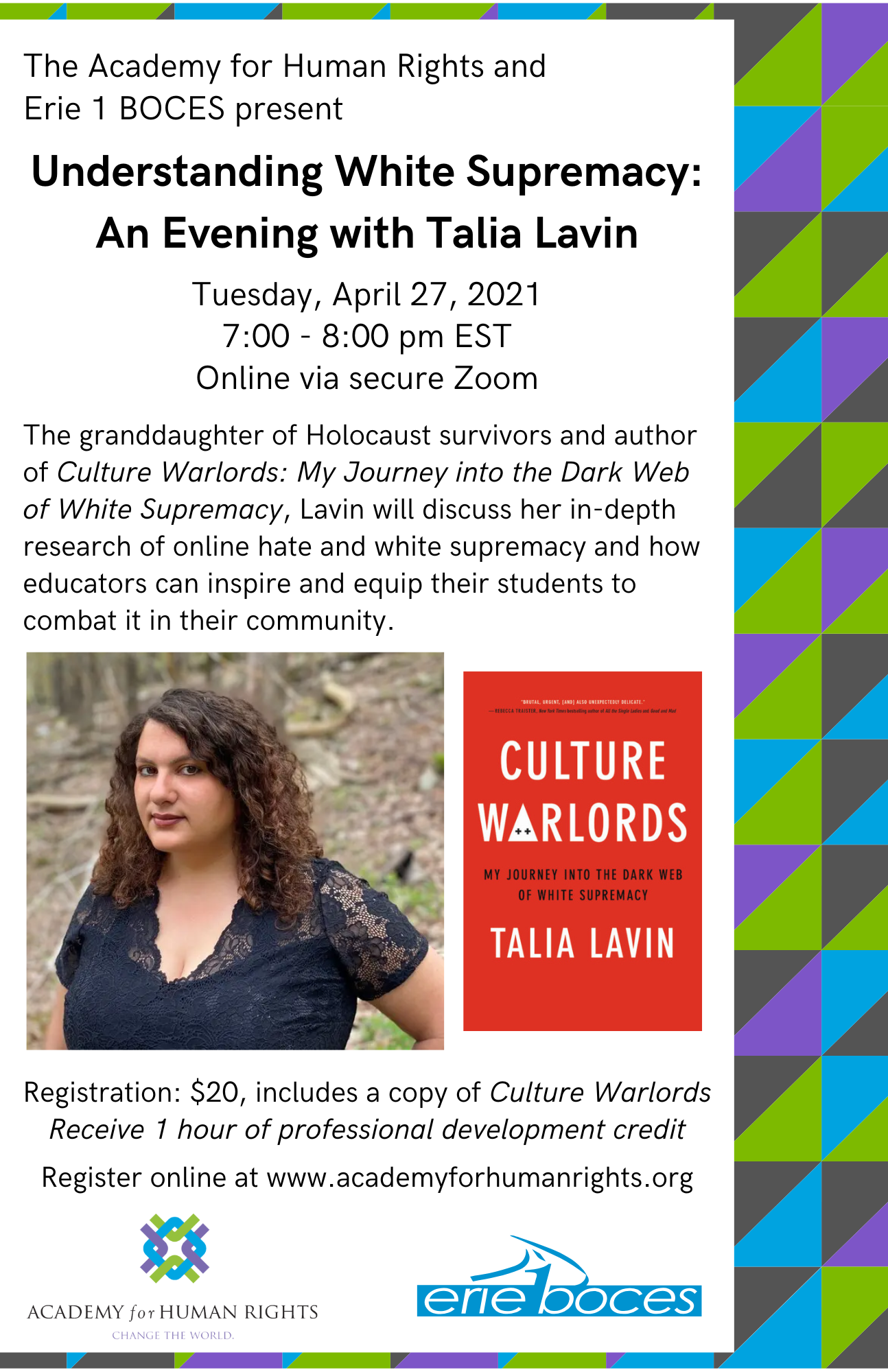 Understanding White Supremacy: an Evening With Talia Lavin - 2021