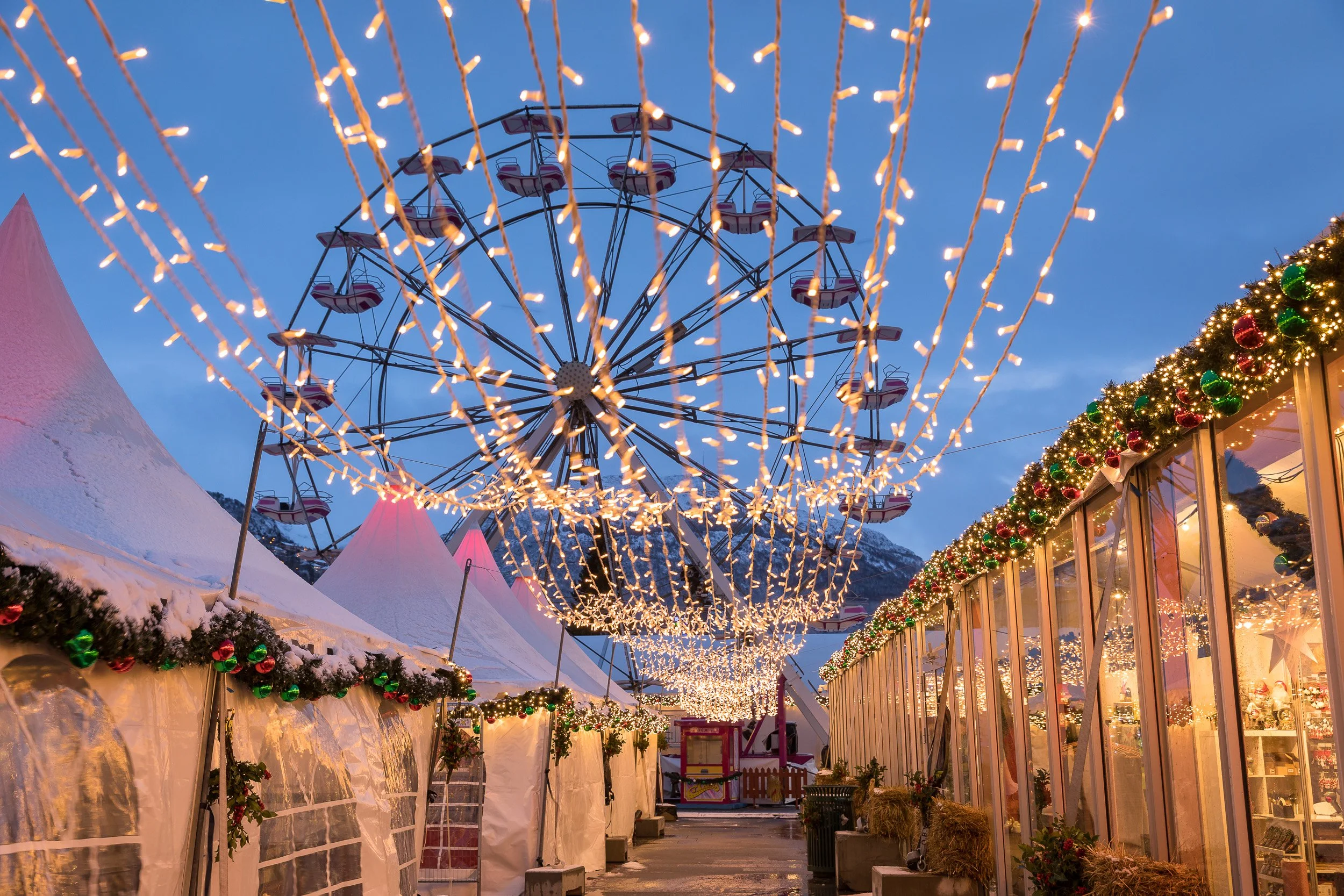 Christmas market i Bergen, Norway