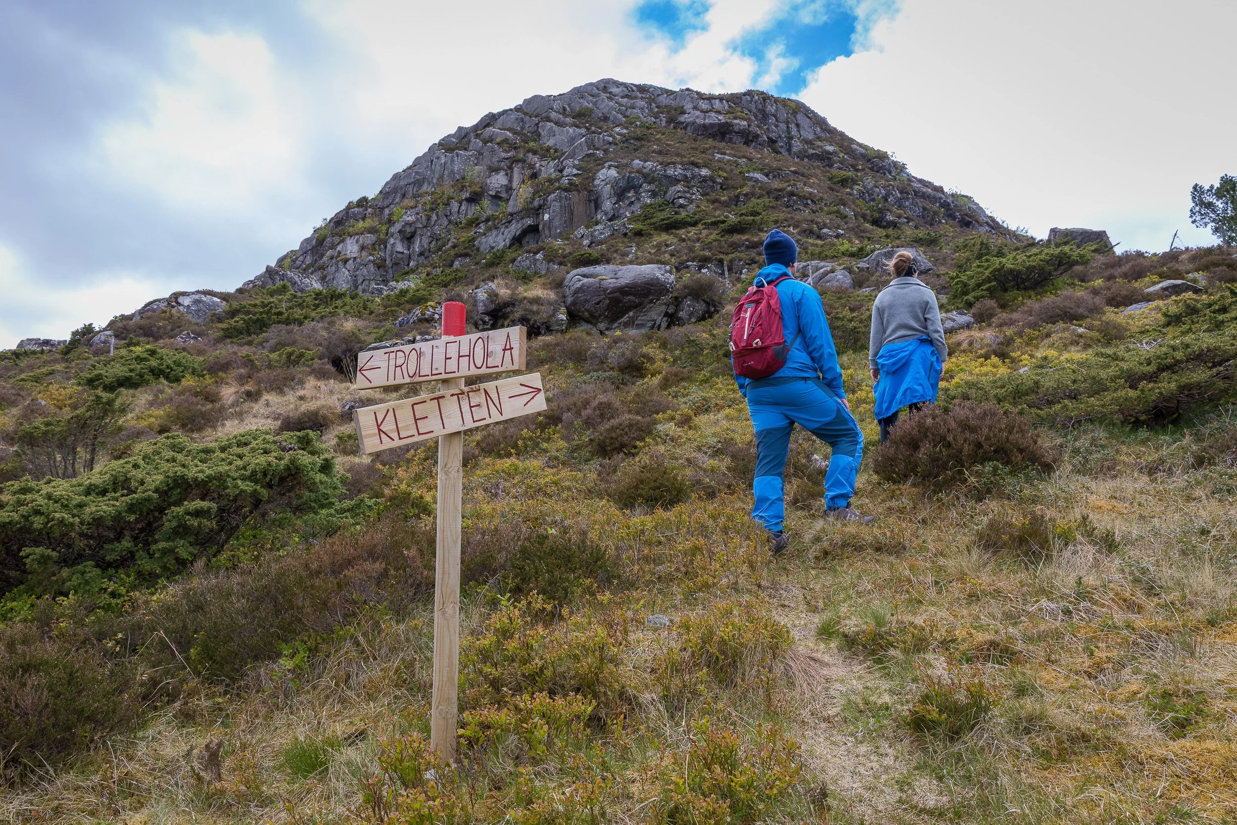 På tur opp til Kletten (321 moh)
