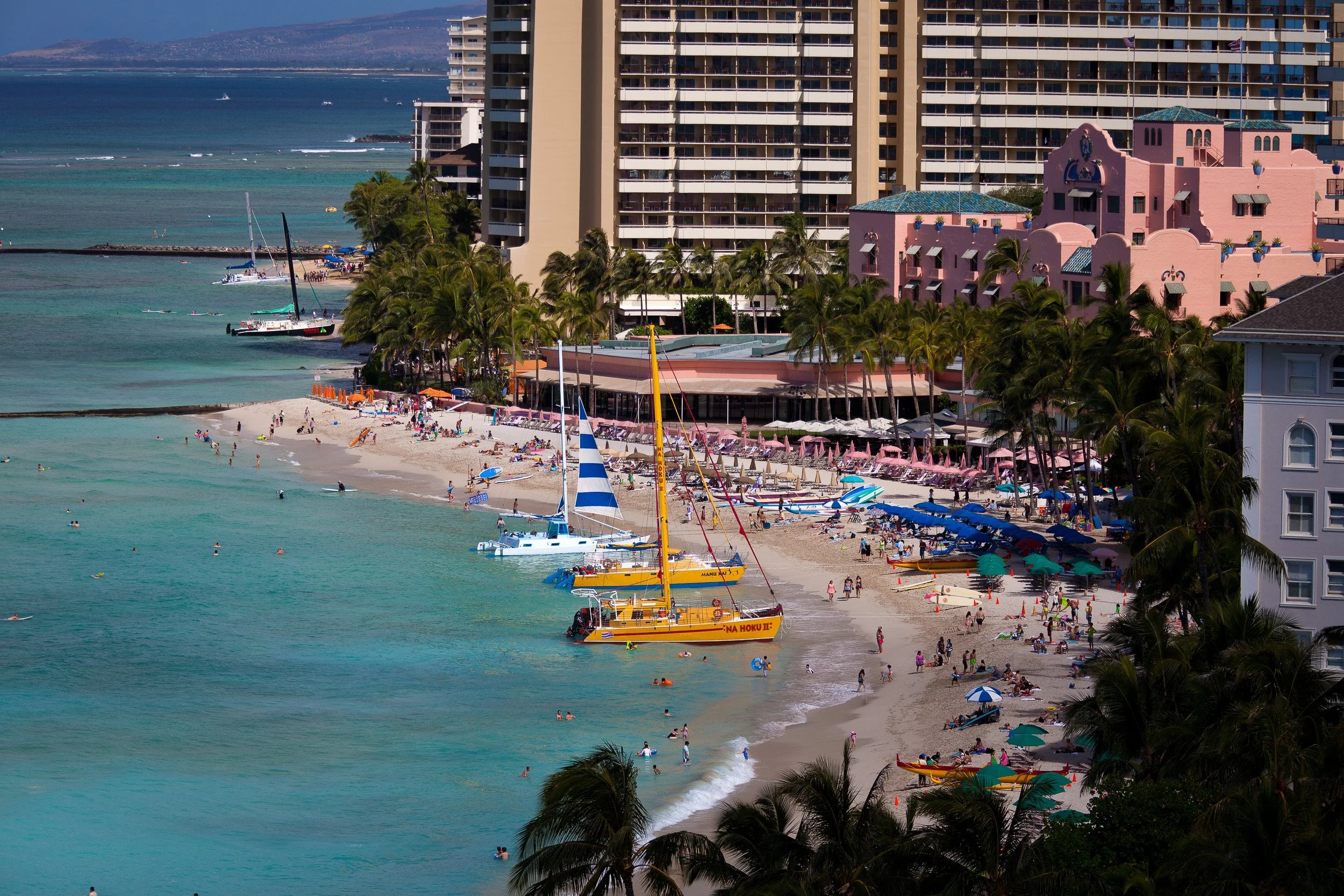  Waikiki beach Honolulu Oahu, Hawaii USA