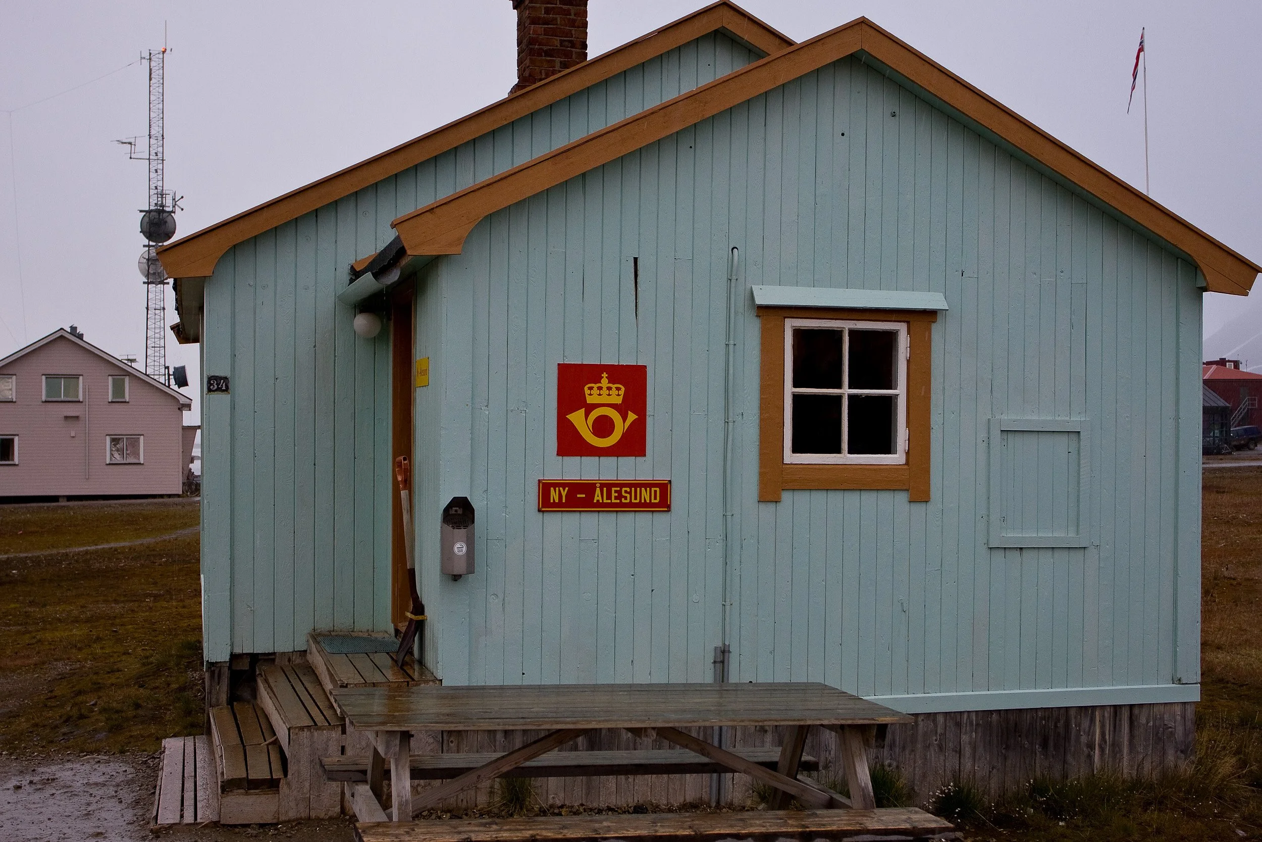 The small post office in Ny-Ålesund is one of the most recognisable details in this isolated northern settlement.