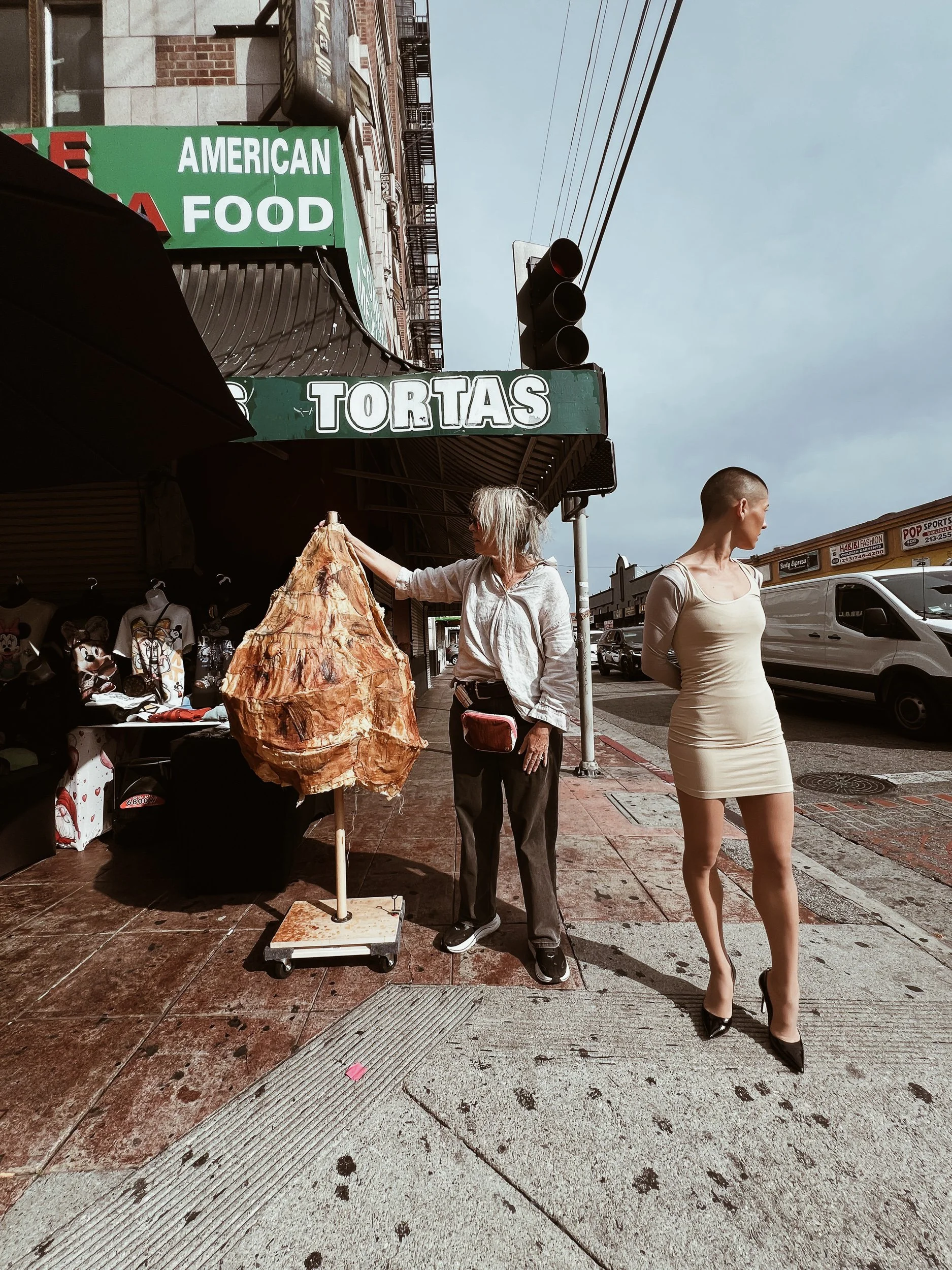 Behind-the-scenes Activation Process, 2026. UNTITLED (Can You See Me Now)
Documentation of the artist and dancer in DTLA.