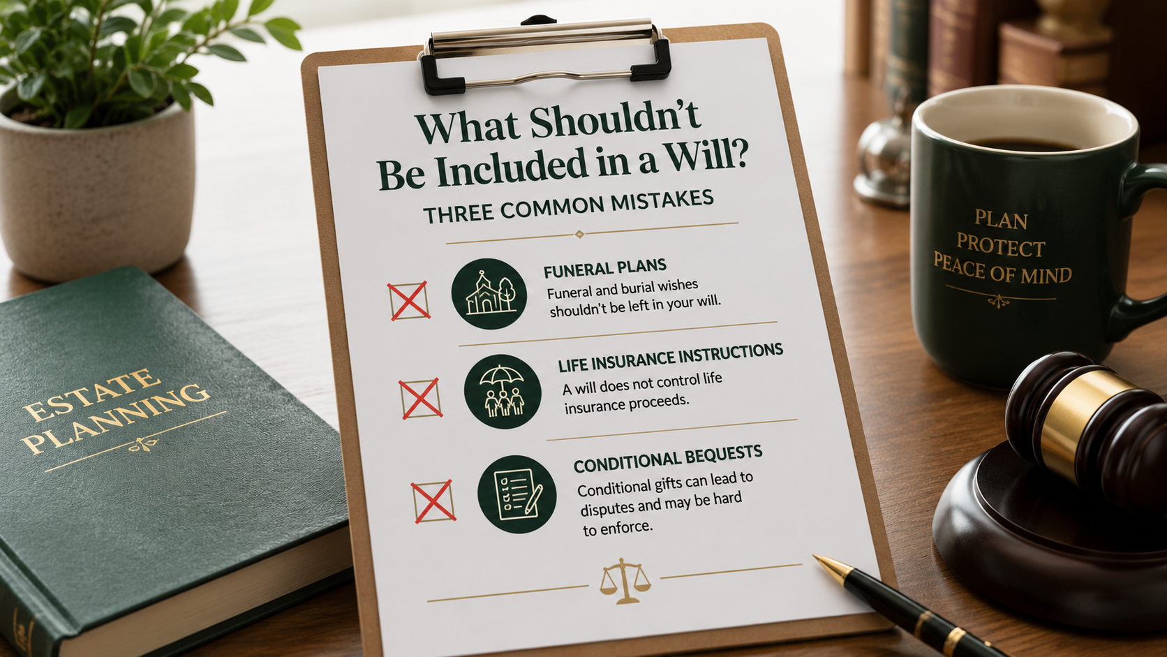 What Shouldn't Be Included in a Will? Three Common Estate Planning Mistakes