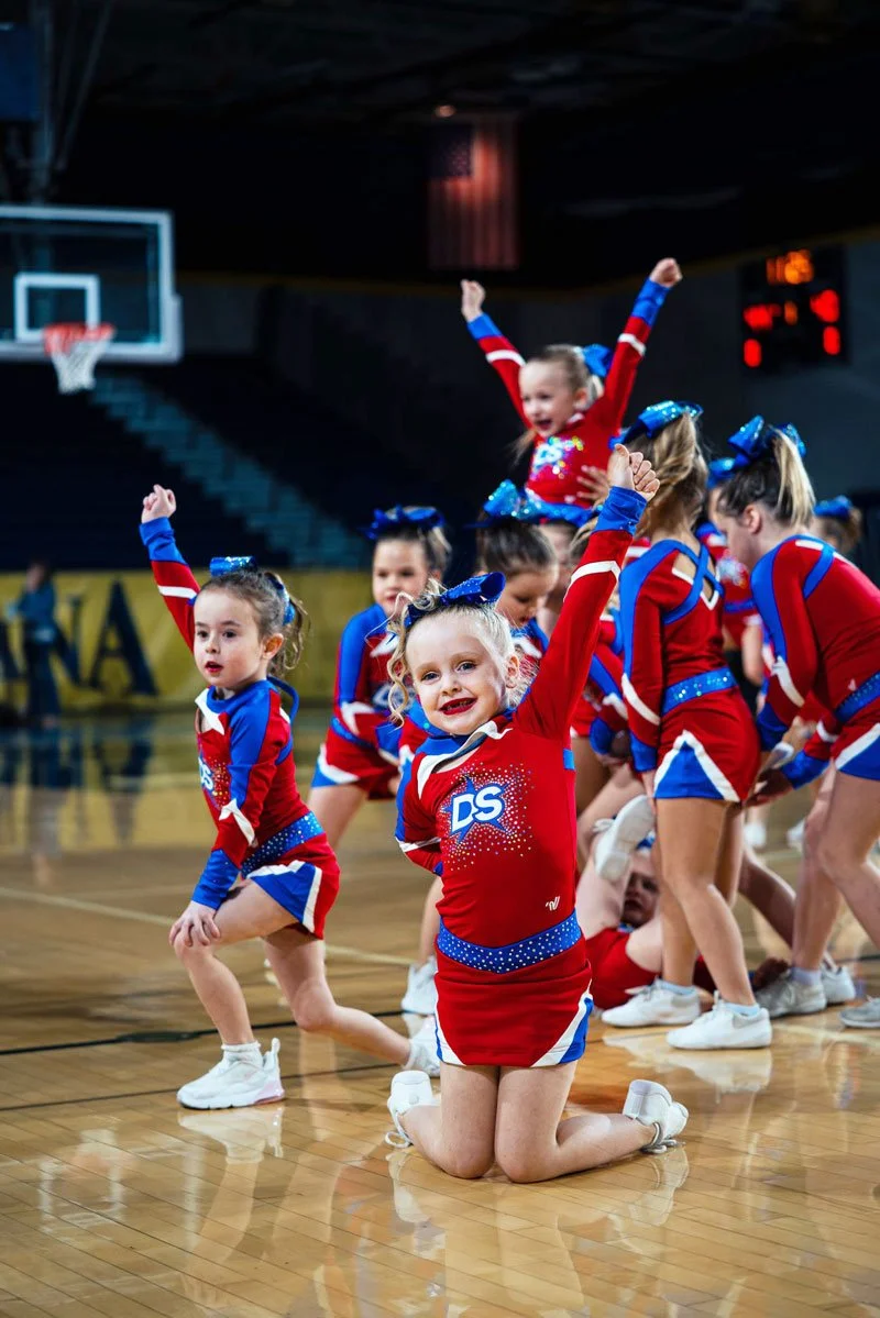 Image of performance league athlete posing in front of the camera during a performance at the Sanford Pentagon in Sioux Falls, SD.