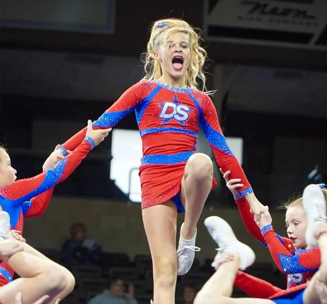 A candid photo of a Dakota Spirit flyer during competition.