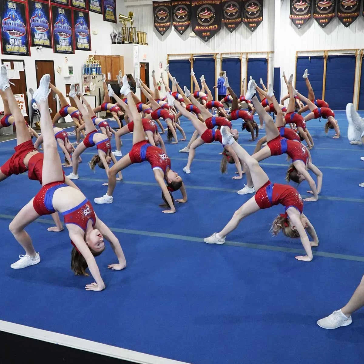 Dakota Spirit Athletes at practice.