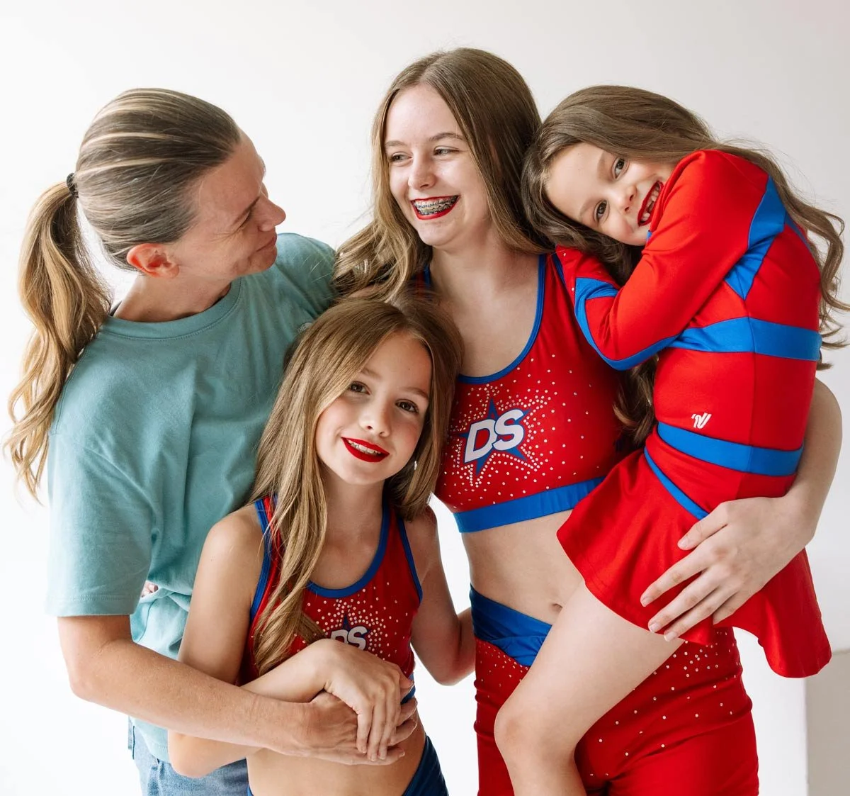 A studio photo of a Dakota Spirit family.
