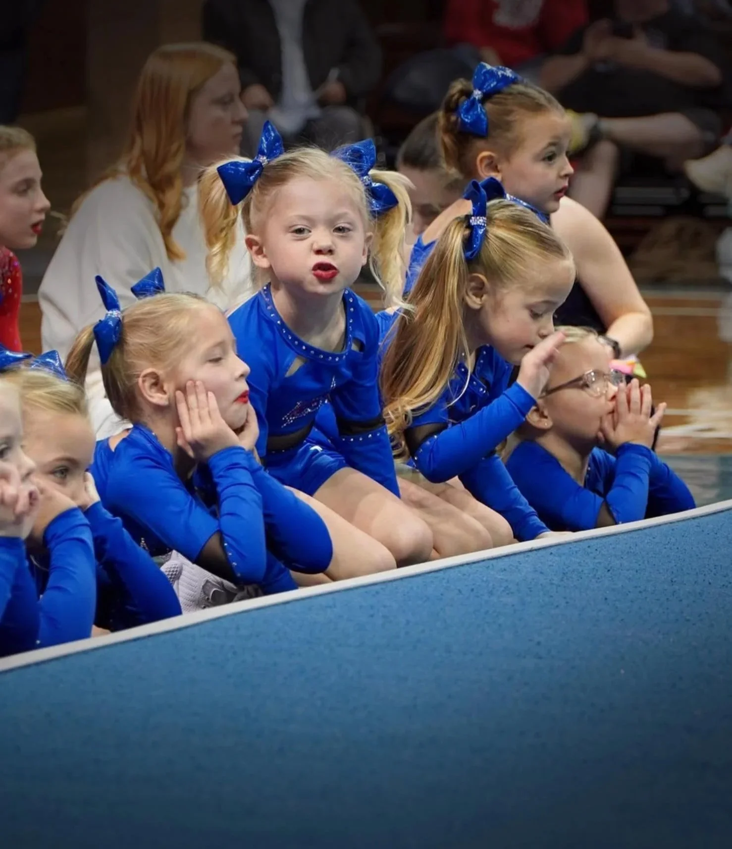 Dakota Spirit Performance League athletes watching other athletes perform during competition.