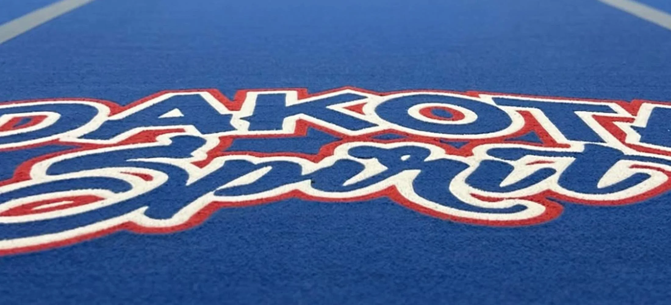 Dakota Spirit logo on practice mat.