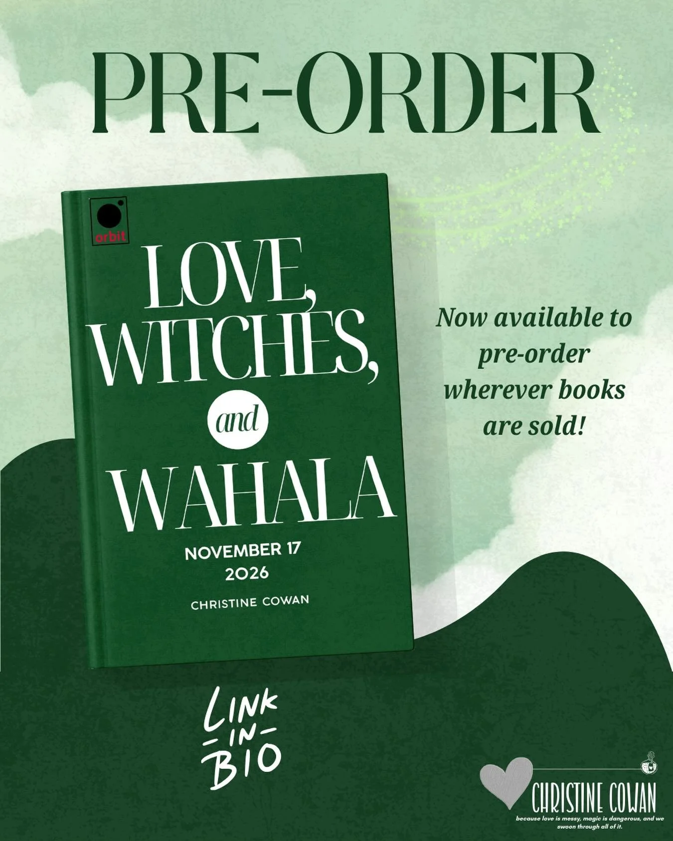 THE PRE-ORDER LINK IS LIVE 🔮✨
Nneka&rsquo;s on her tenth and final life. The curse ends here &mdash; one way or another.

LOVE, WITCHES, AND WAHALA is officially available for pre-order, and I&rsquo;m not okay (in the best way).

This book is:
&rarr