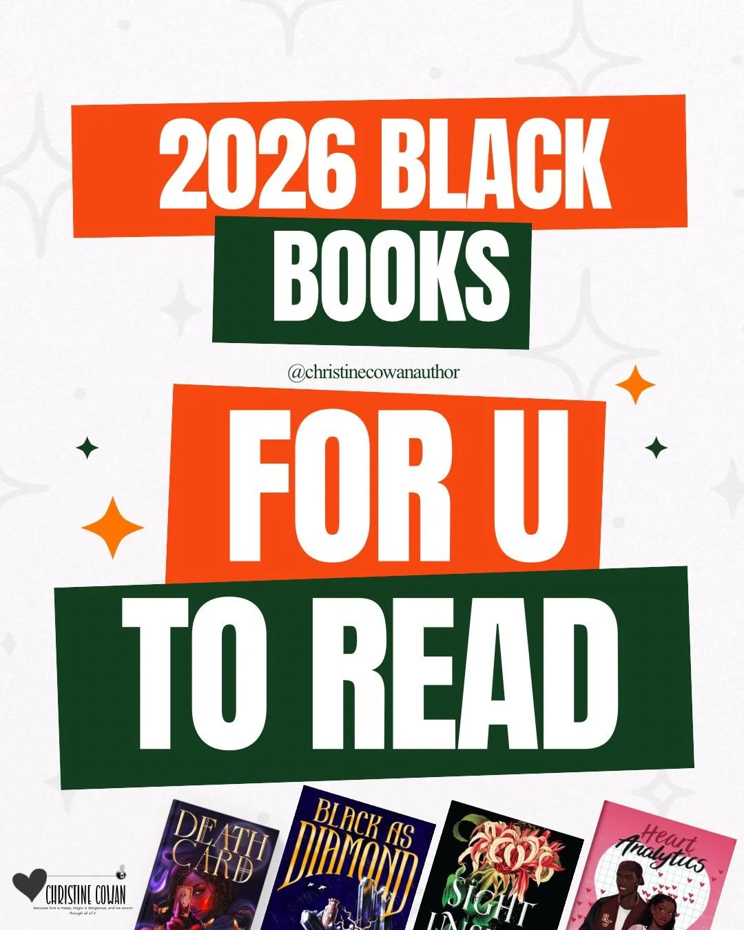 Read Black everyday! Your TBR is about to be unstoppable! Love, Witches, and Wahala is in great company! 

Which ones are already on your TBR? Which ones are you adding right now? #2026books #blackbooks #blackauthors 

@mothebad	Love From the Cosmos
