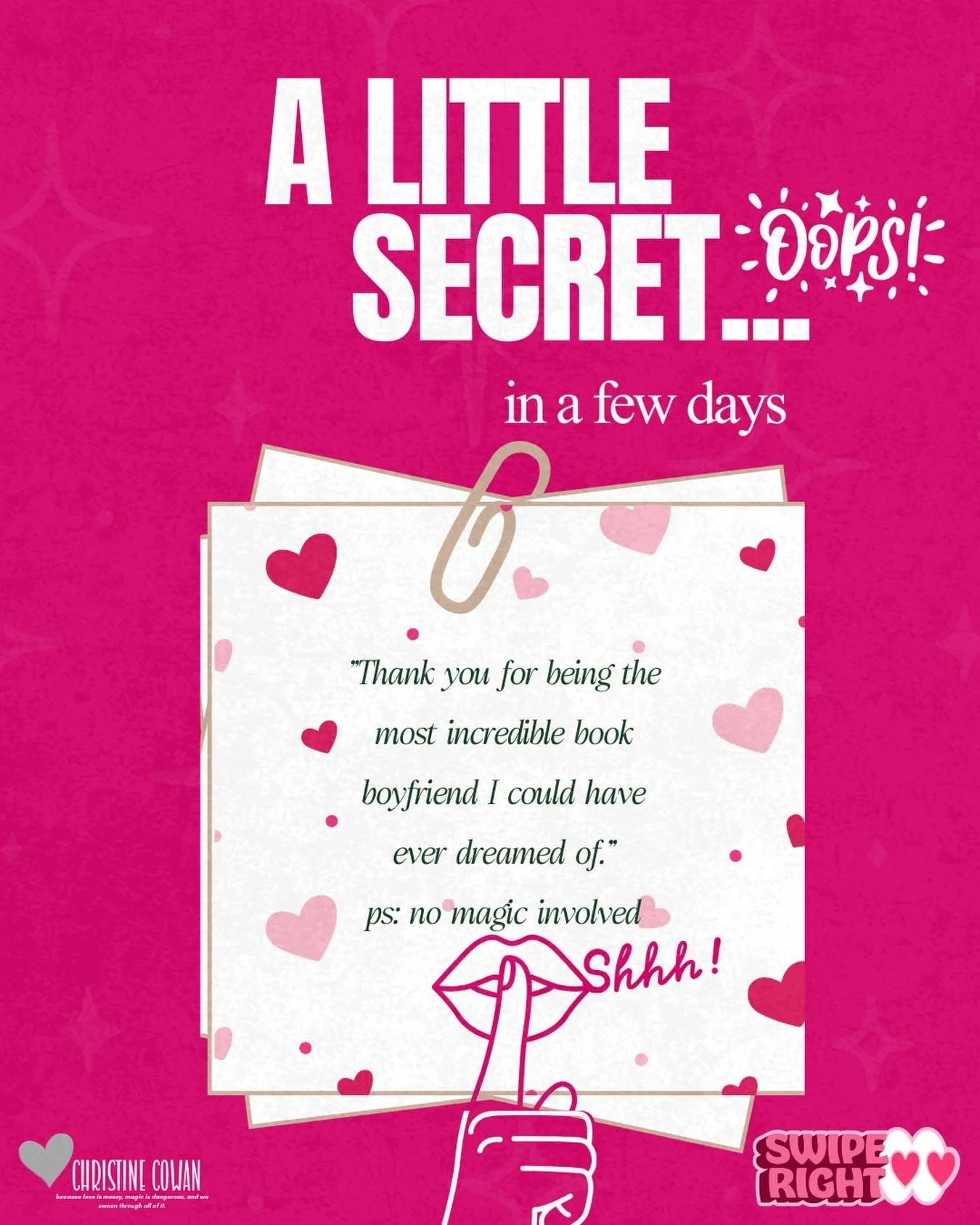 A little secret. A few days. Another book boyfriend you didn&rsquo;t know you needed. 🖤 
Stay tuned. 🇳🇬🤫

#christinecowanauthor #BookBoyfriend #RomanceReader #BlackRomanceBooks