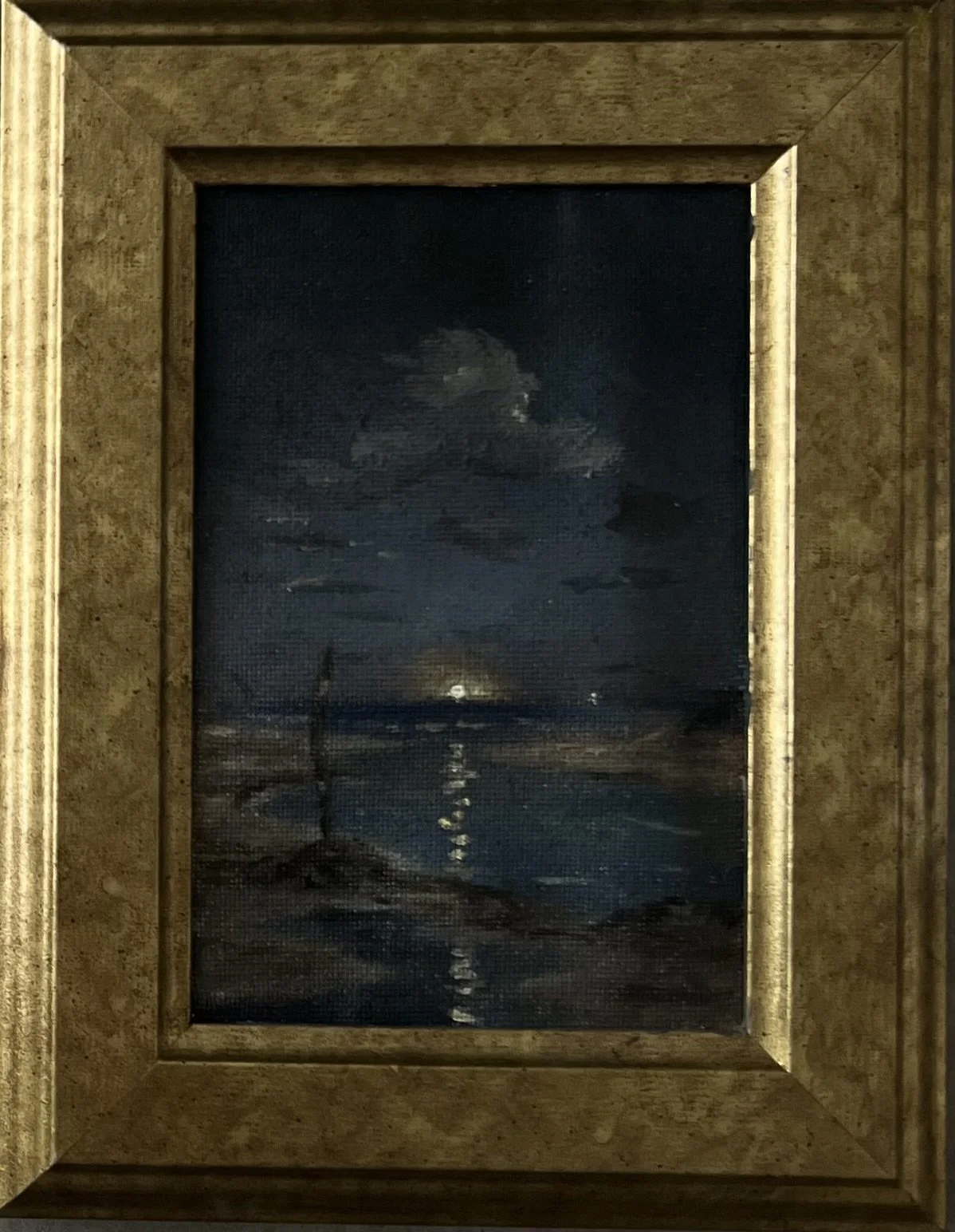 Oil on canvas, framed, 500sr