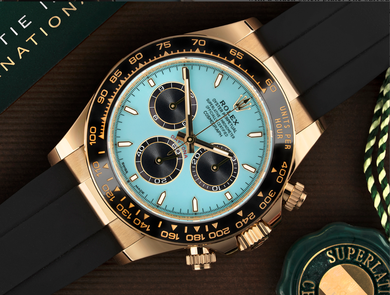 Rolex Cosmograph Daytona yellow gold sports chronograph
