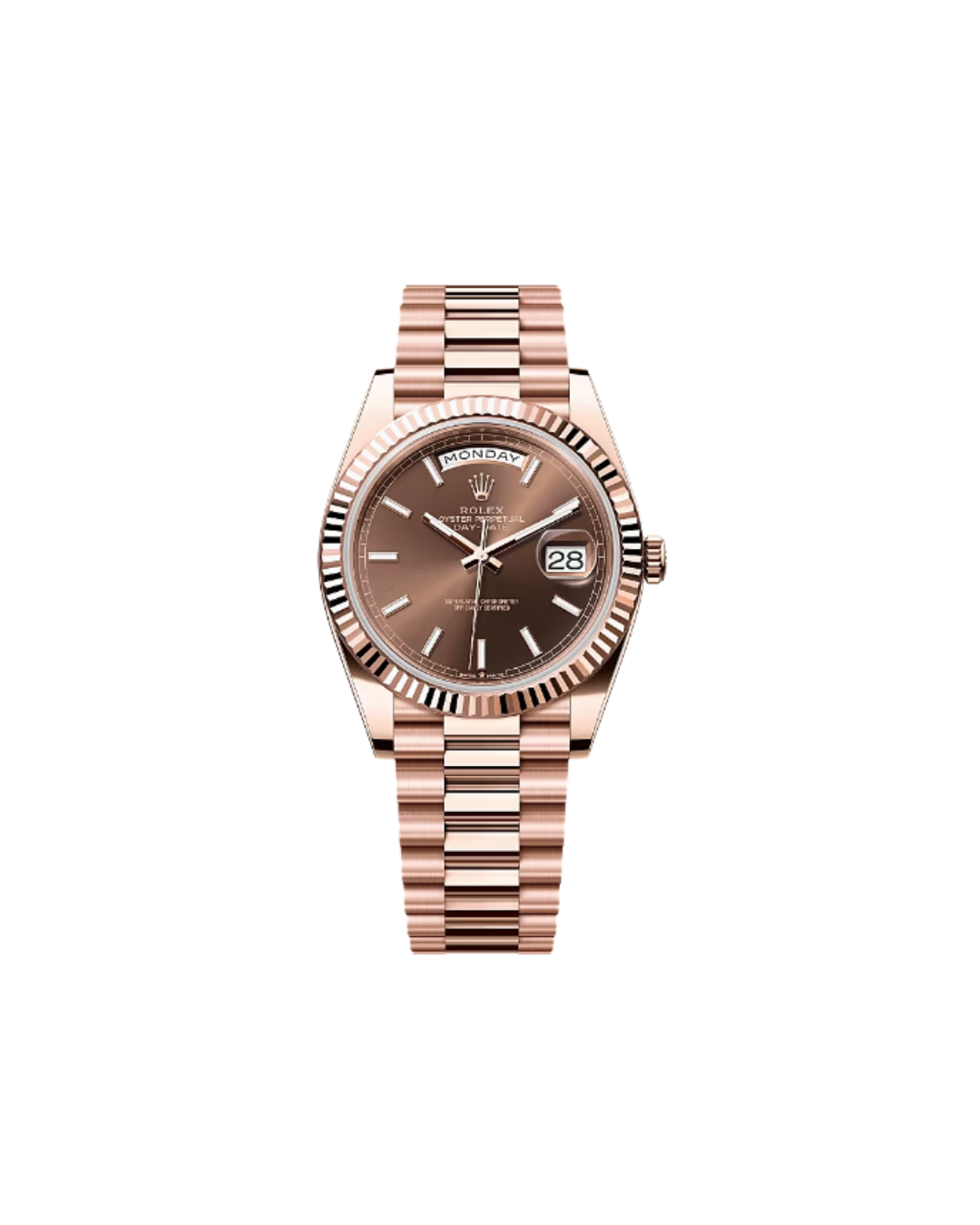 Rolex Day-Date 40 Rose Gold Chocolate Dial - 228235