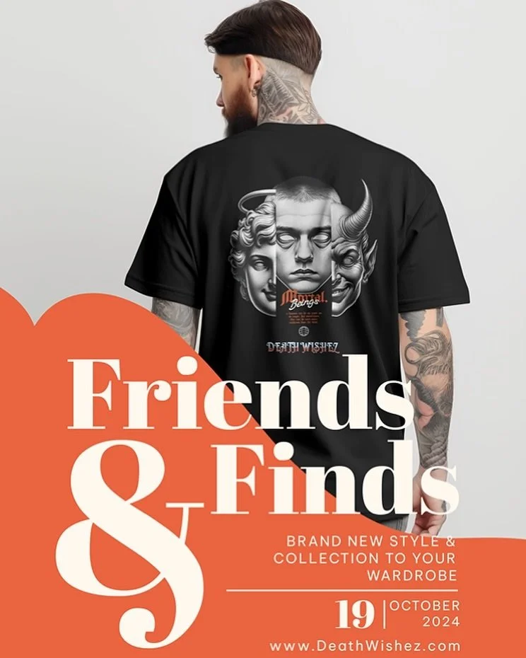 Mortal Beings Oversized Tees available the October 19th 2024 at our event in Pont Ch&acirc;teau 🏰
.
.
.
Follow us for more! @deathwishez_officiel 
.
Website : www.DeathWishez.com 
.
#clothes #new #apparel #wardrobe #brand #streetstyle #streetwear