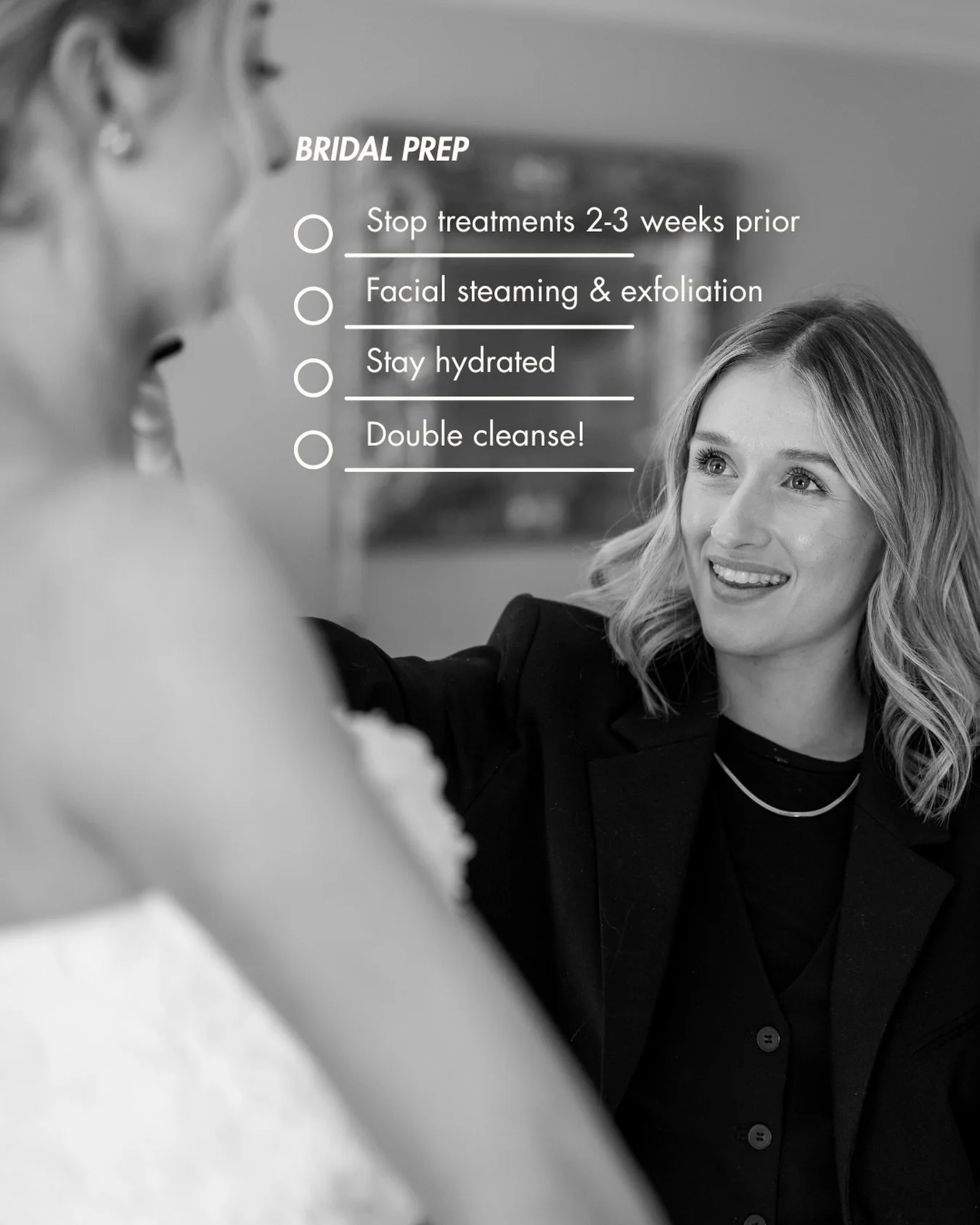 Getting married in 2026? Here are my top tips to get your skin prepped ahead of this big day ✨

1. Hydration, I cannot stress this enough!! 💦 2L of water a day = brighter eyes, plumper skin, and the perfect canvas for flawless makeup - maybe even ad