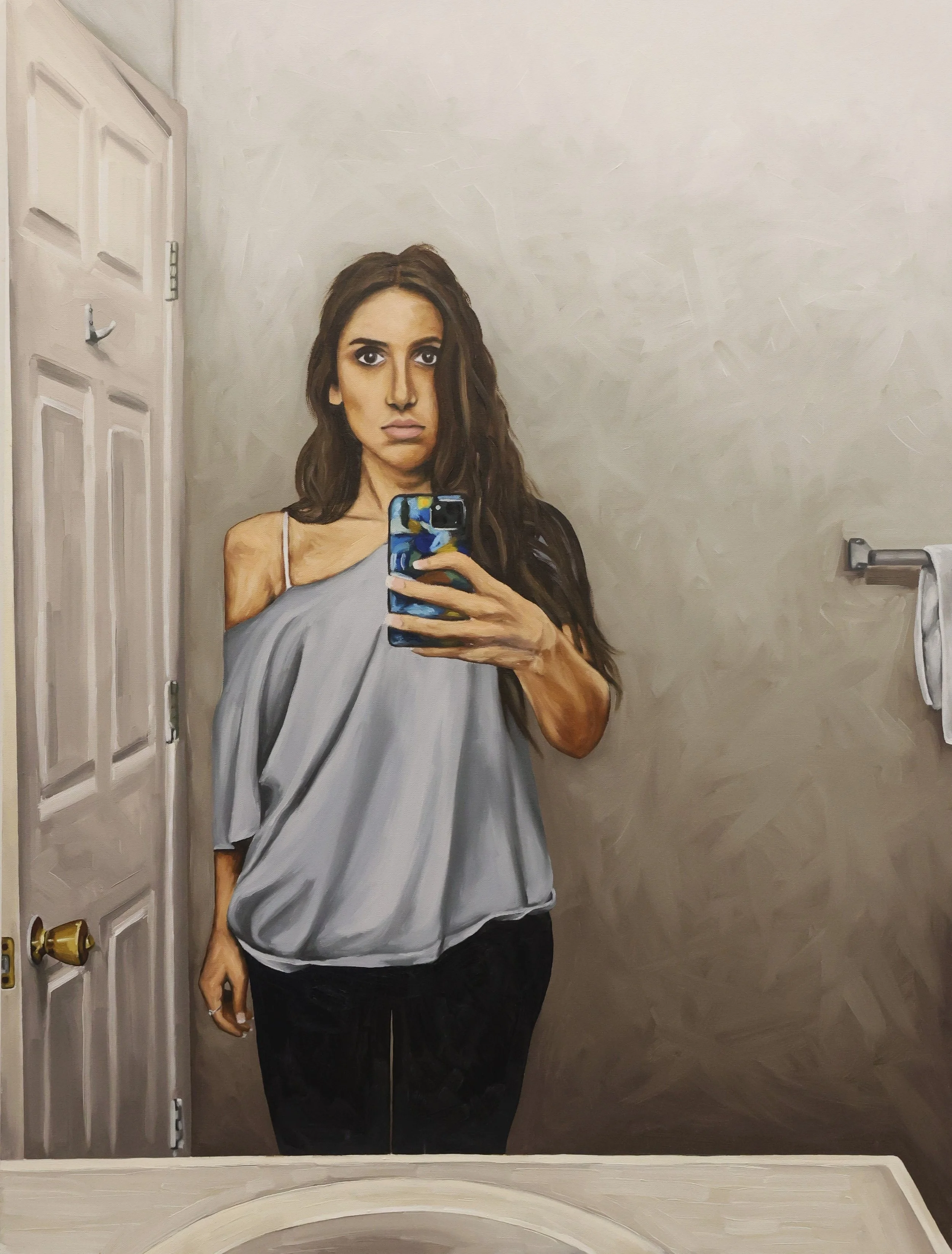 Self Portrait | Oil on canvas | 30" x 40" | 2025