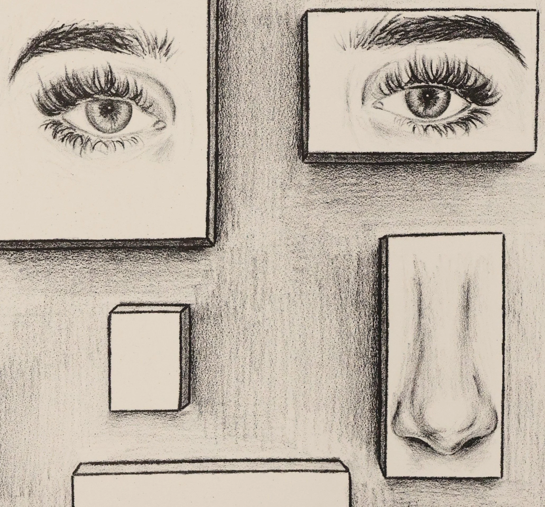 Canvases Detail | Lithograph | 10" x 12" | 2025