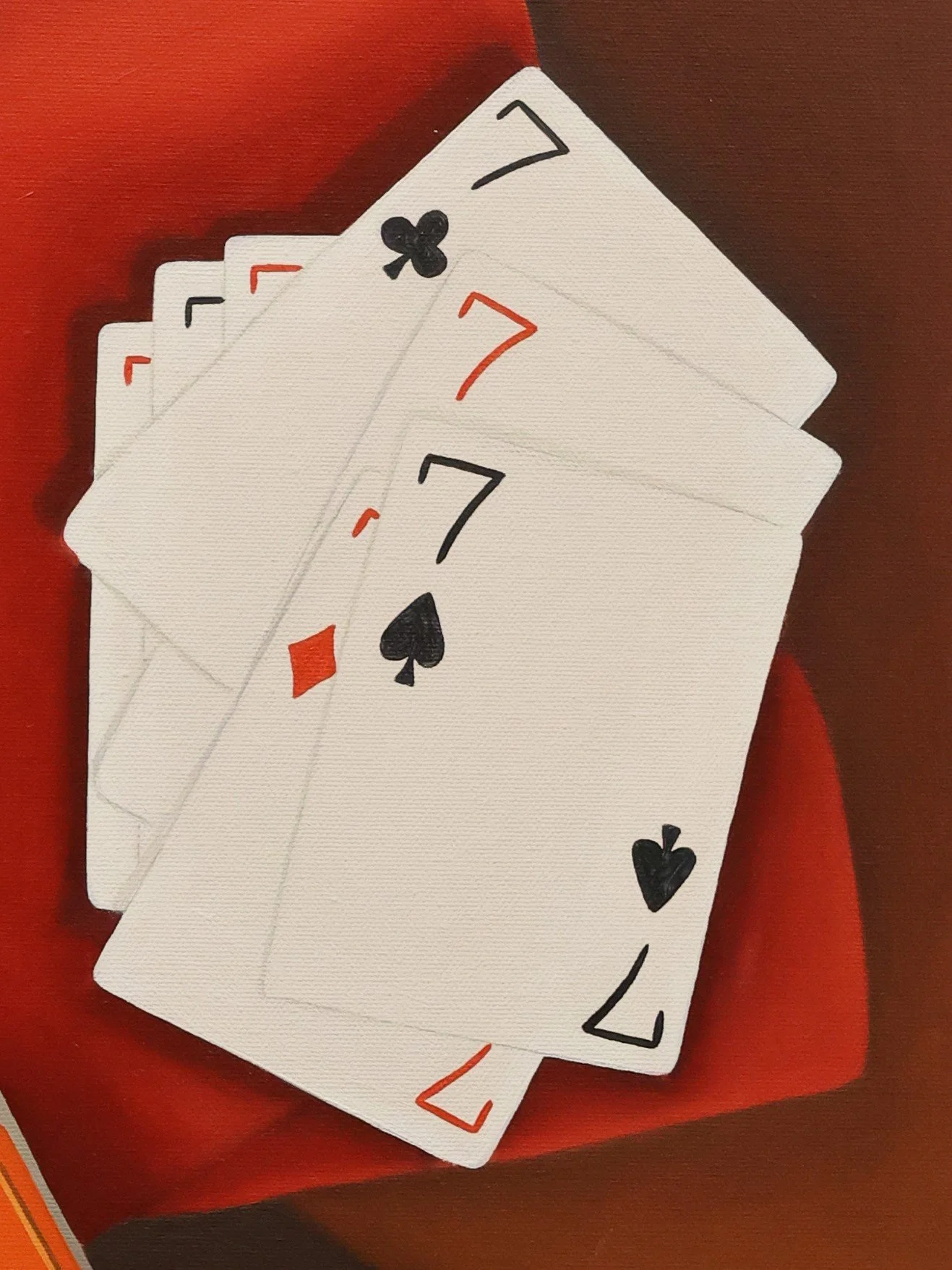 I Spy 1 Detail | Oil on canvas | 18" x 24" | 2024