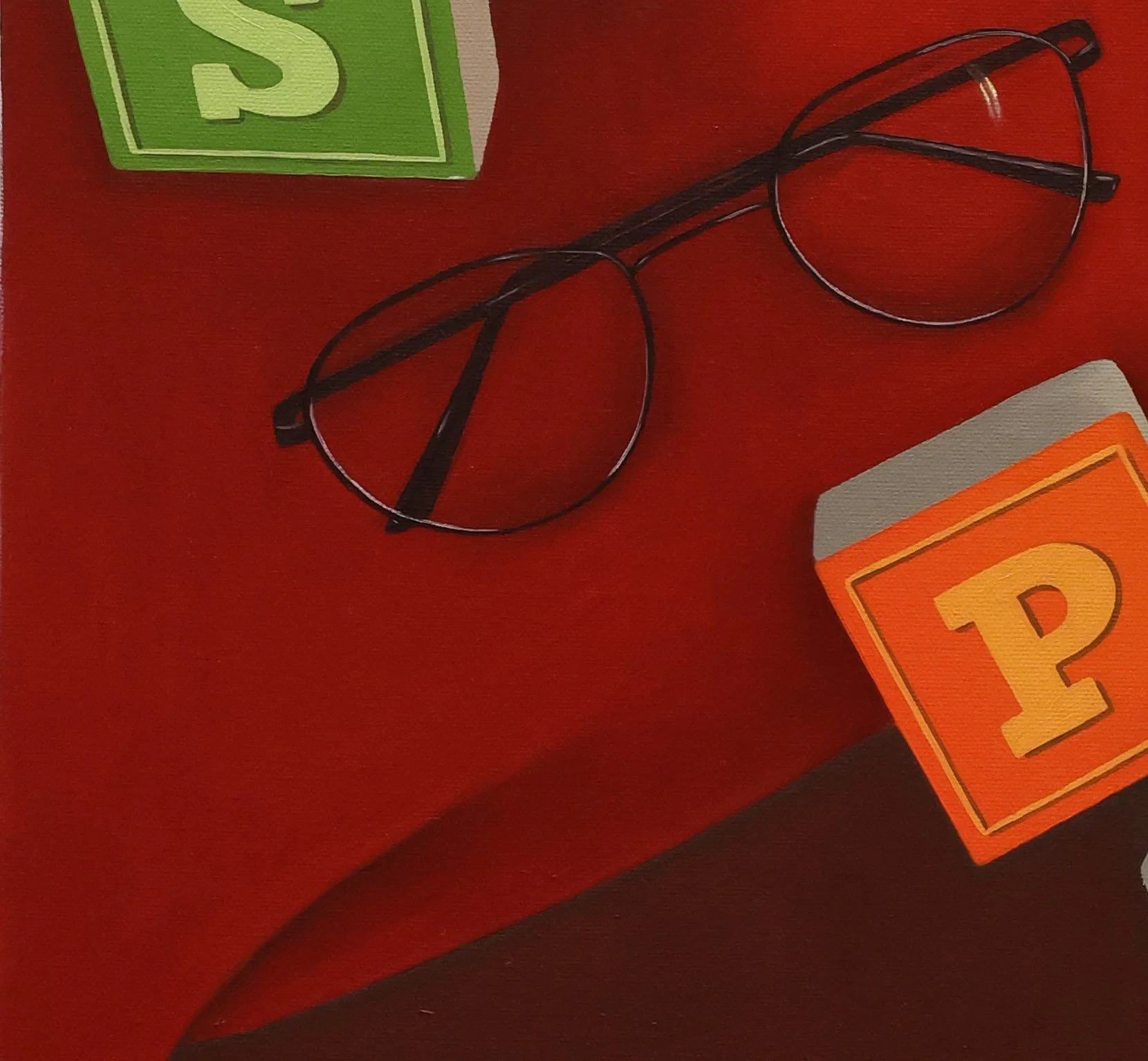 I Spy 1 Detail | Oil on canvas | 18" x 24" | 2024