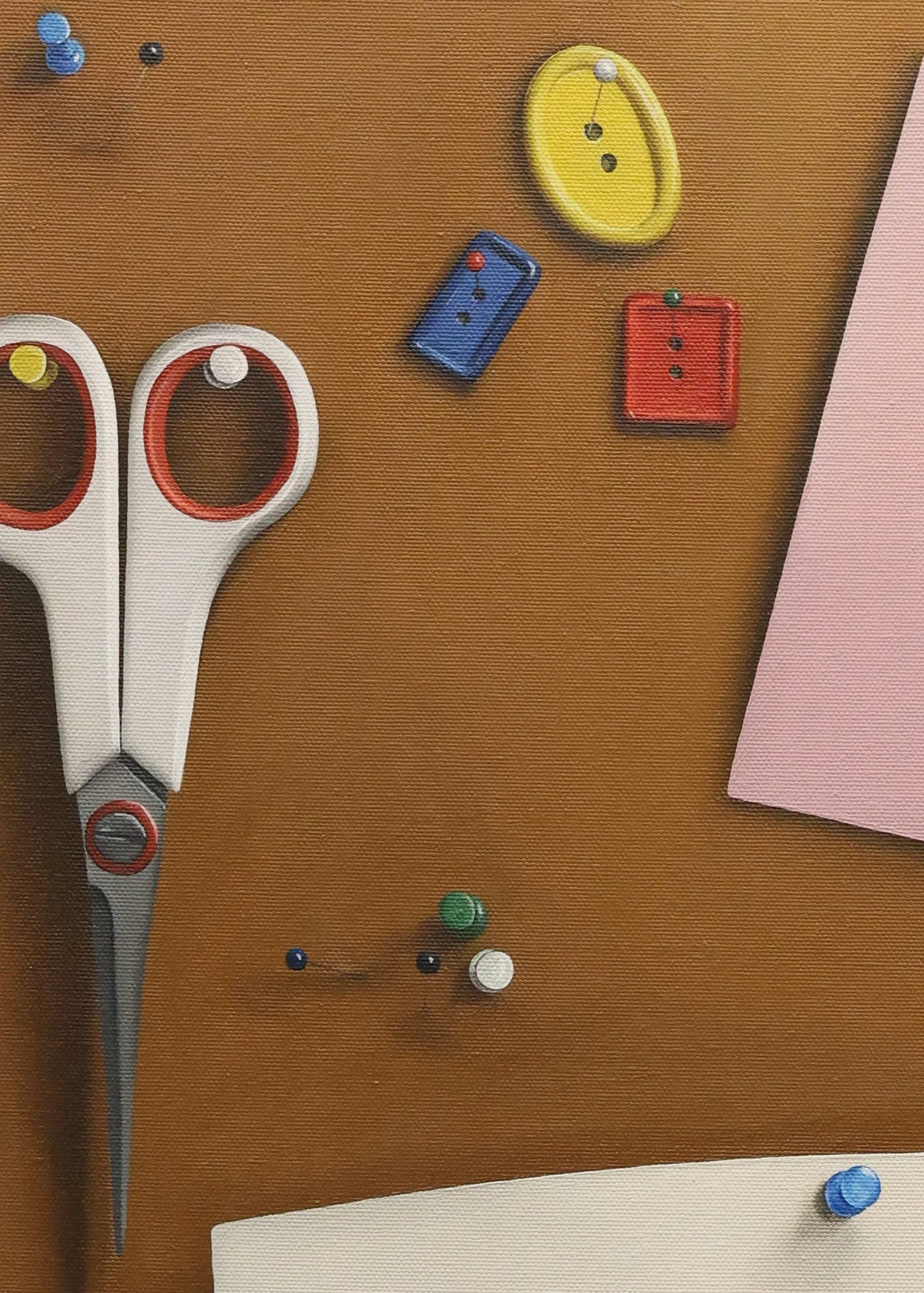 I Spy 2 Detail | Oil on canvas | 18" x 24" | 2025