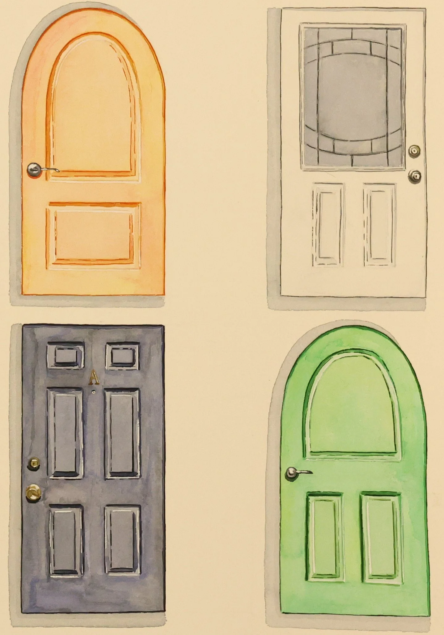 Gateway Detail | Watercolor | 15" x 20" | 2025