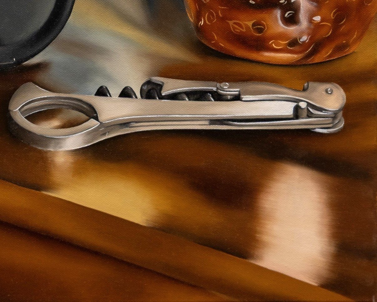 Almost Missed It Detail | Oil on canvas | 18" x 24" | 2026