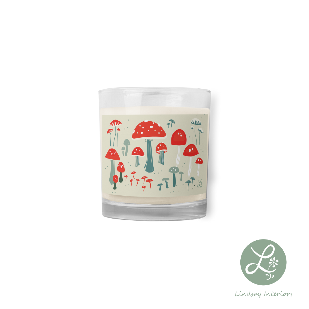 red cap mushroom on 0z candle