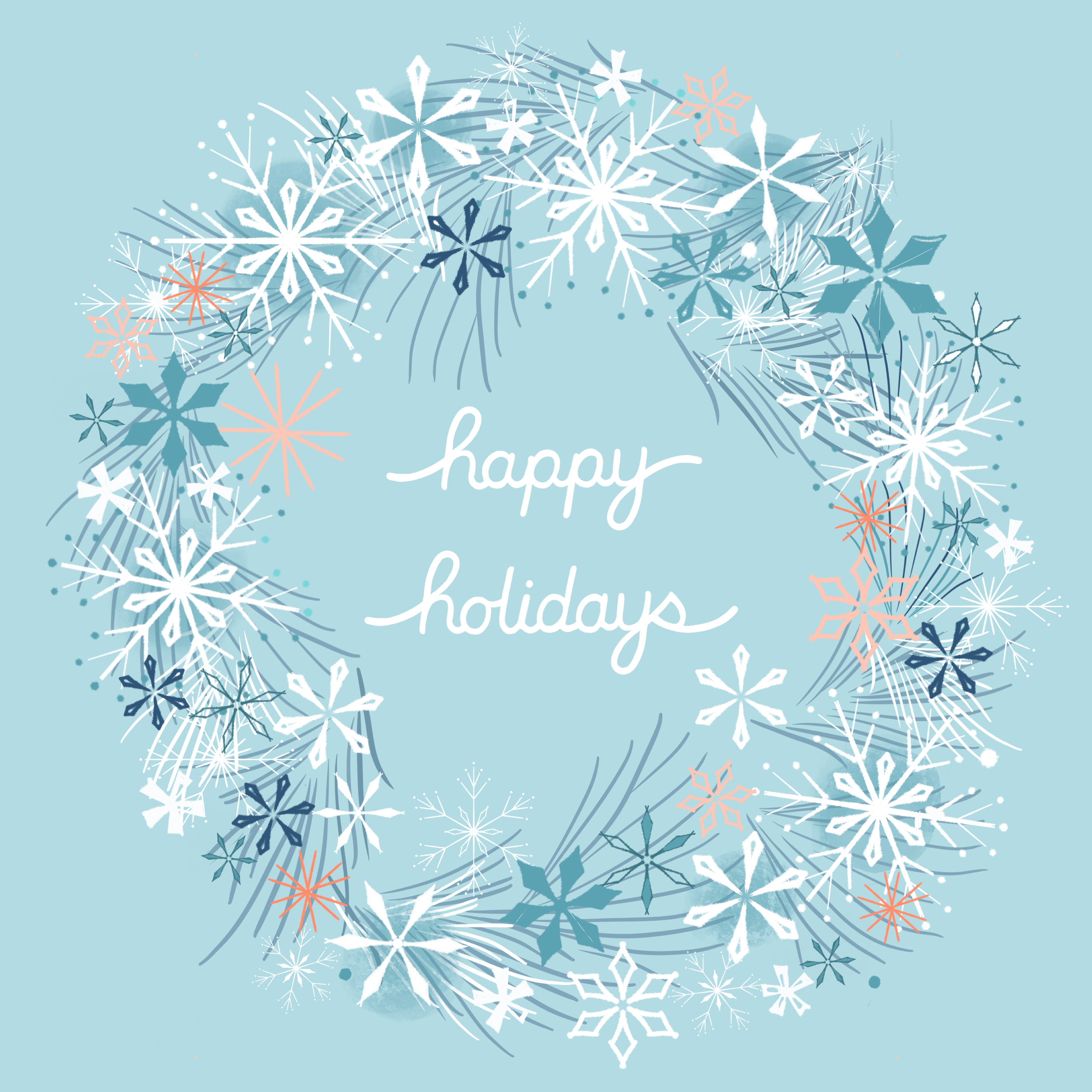 holiday snowflake wreath