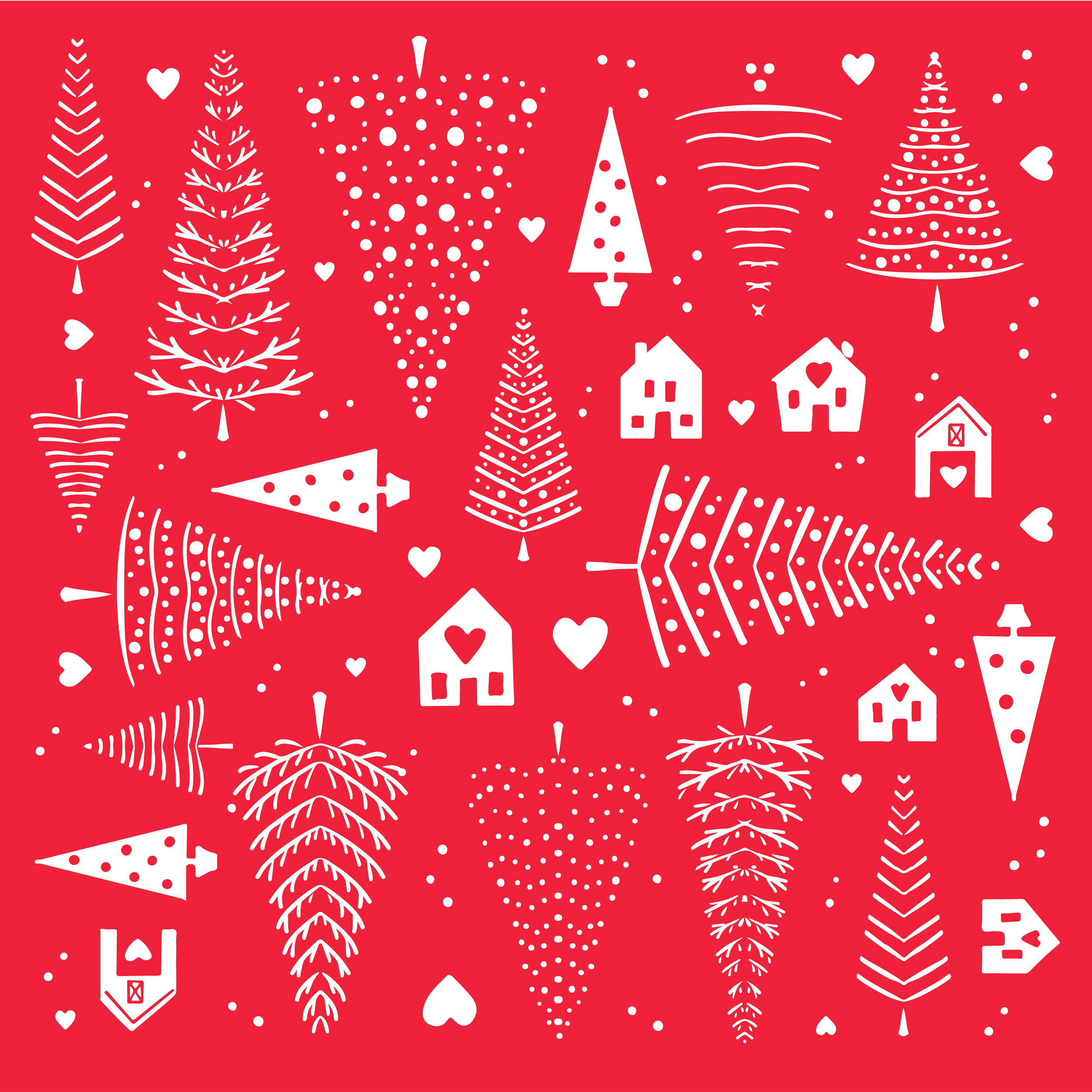 winter holiday red village