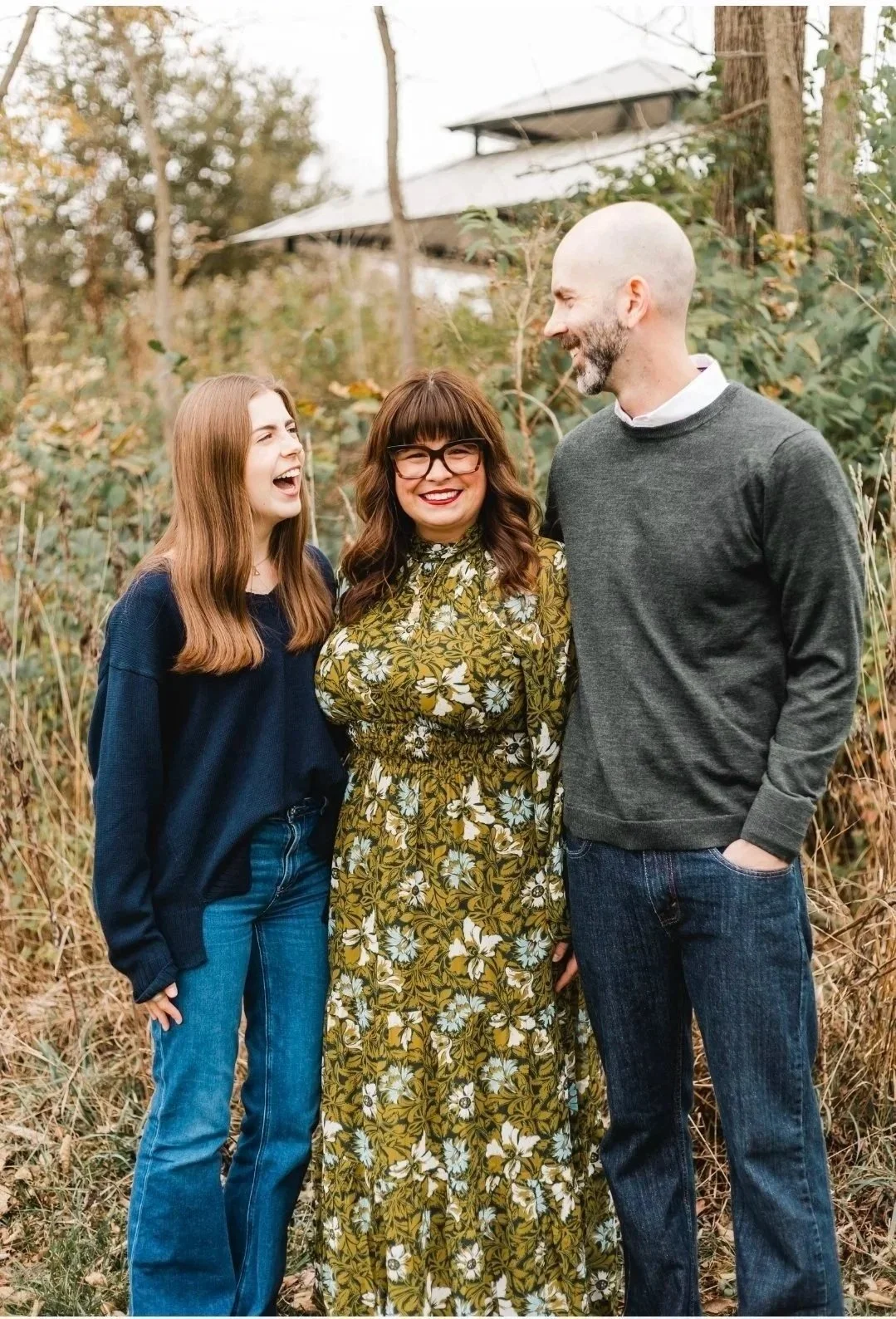 Vikki Duke and her husband Dave and daughter Olivia