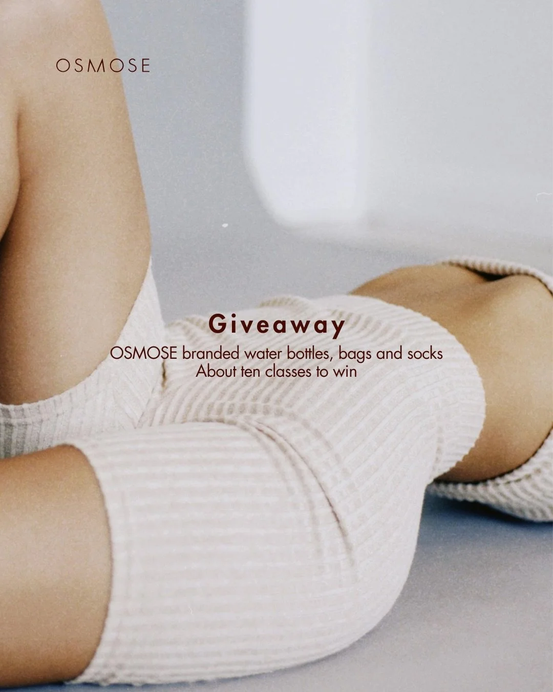 ✨ GIVEAWAY ✨
 To celebrate the opening of our new Pilates studio, we&rsquo;re excited to give away

🧘&zwj;♀️ Around ten Pilates class spots 🎁 OSMOSE branded water bottles, bags and socks

How to enter 1️⃣ Like this post 2️⃣ Follow @osmose 3️⃣ Tag t
