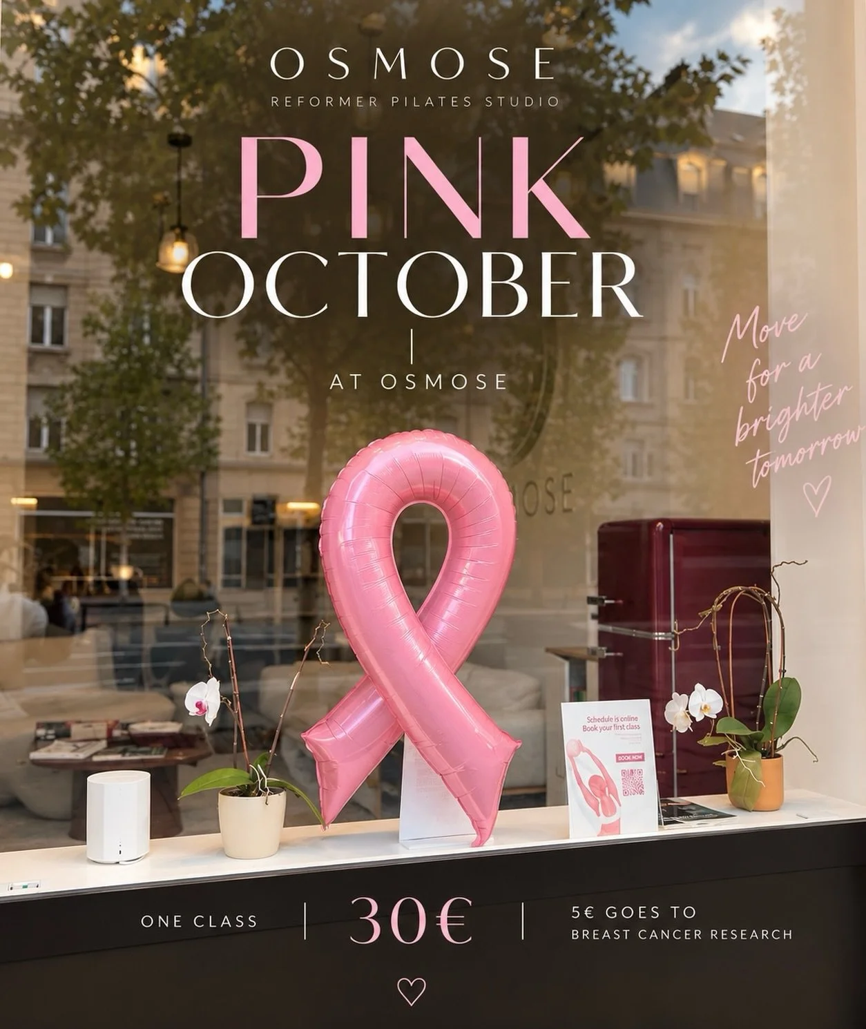 🎀 PINK OCTOBER AT OSMOSE

Move with purpose. Move for a cause. 💗

This October, OSMOSE is joining the fight against breast cancer with a special initiative close to our hearts.

To show our support, we&rsquo;re introducing our Pink Class Pass at a 
