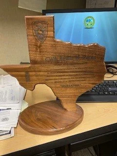 Texas State Wood Plaque with Custom Engraving