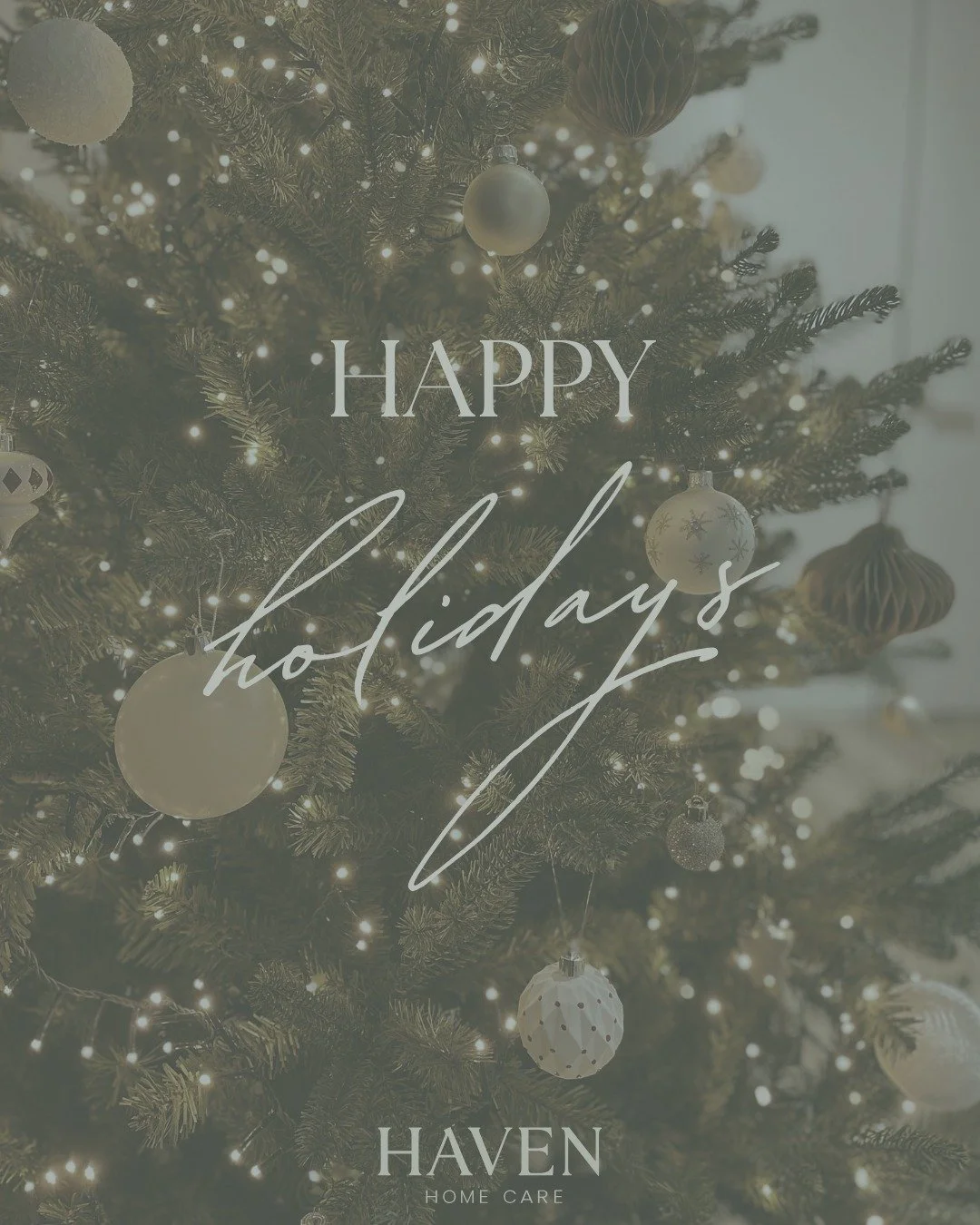 From our family at Haven Home Care to yours, we wish you a holiday season filled with warmth, comfort, and joy. We look forward to caring for you and your loved ones in the new year! ✨