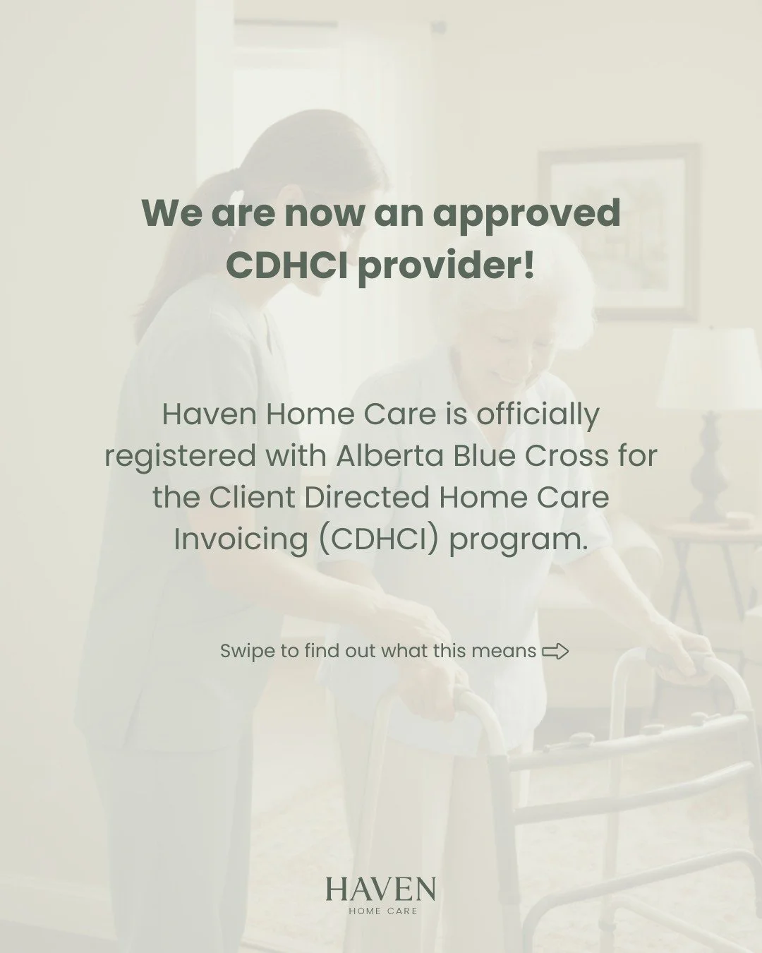 Haven Home Care is officially an approved provider for the Client Directed Home Care Invoicing (CDHCI) program through Alberta Blue Cross! 

What does this mean for you? It means you get the be best of both worlds: the freedoms to choose your preferr