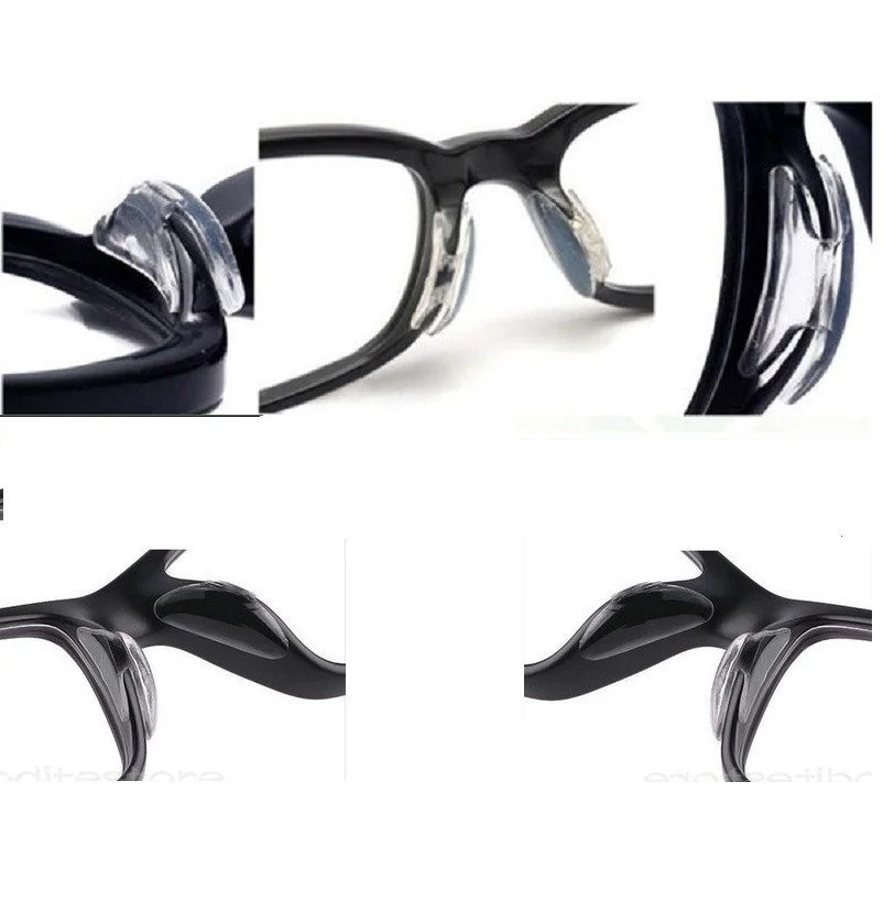 Stick-On Eyeglass Nose Pads – High Quality Air Chamber Silicone Pads (Clear or Black)