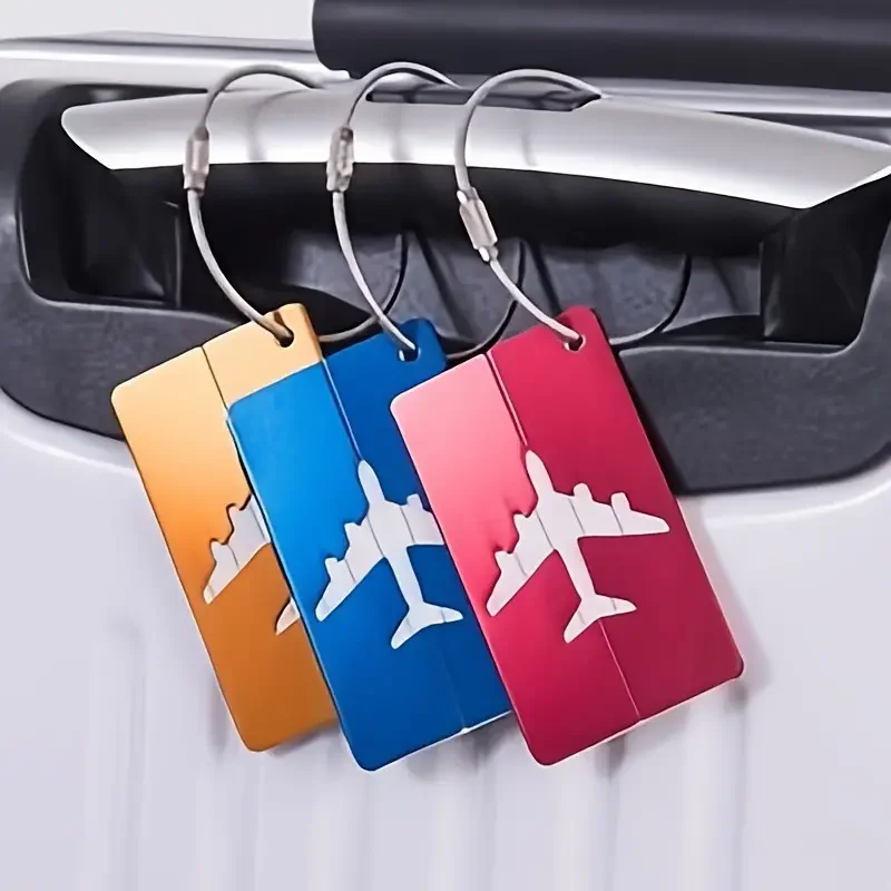 Aluminum Luggage Tag – Waterproof Design, Random Color